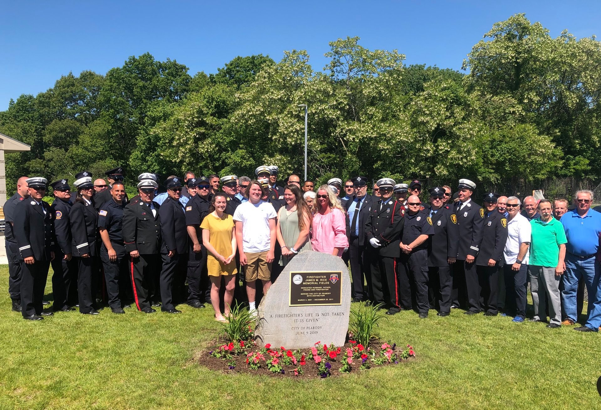 Ted Bettencourt - The dedication of the James M. Rice...
