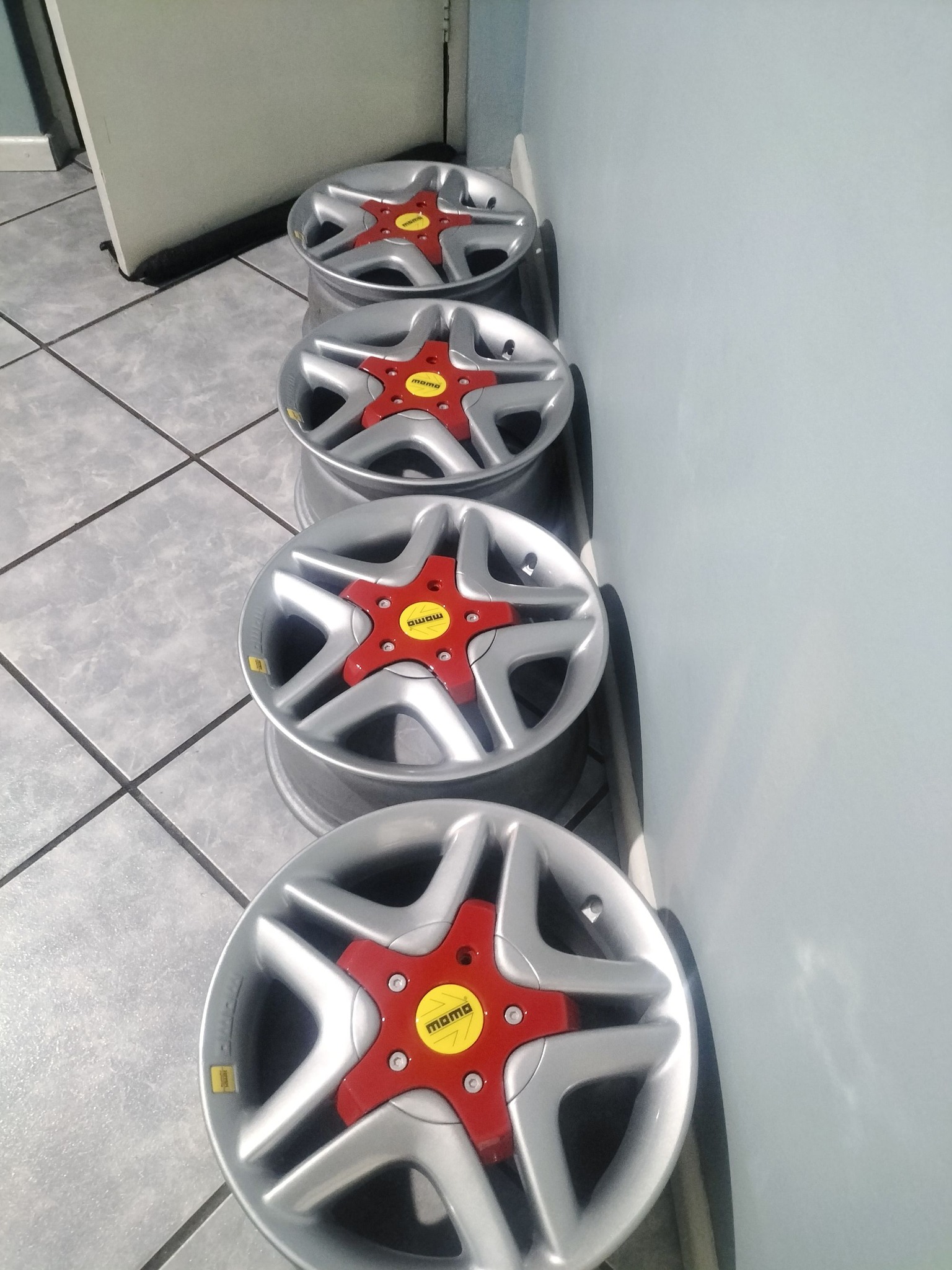 Good day Have a set of fresh 15inch Momo Ferrari Engineering