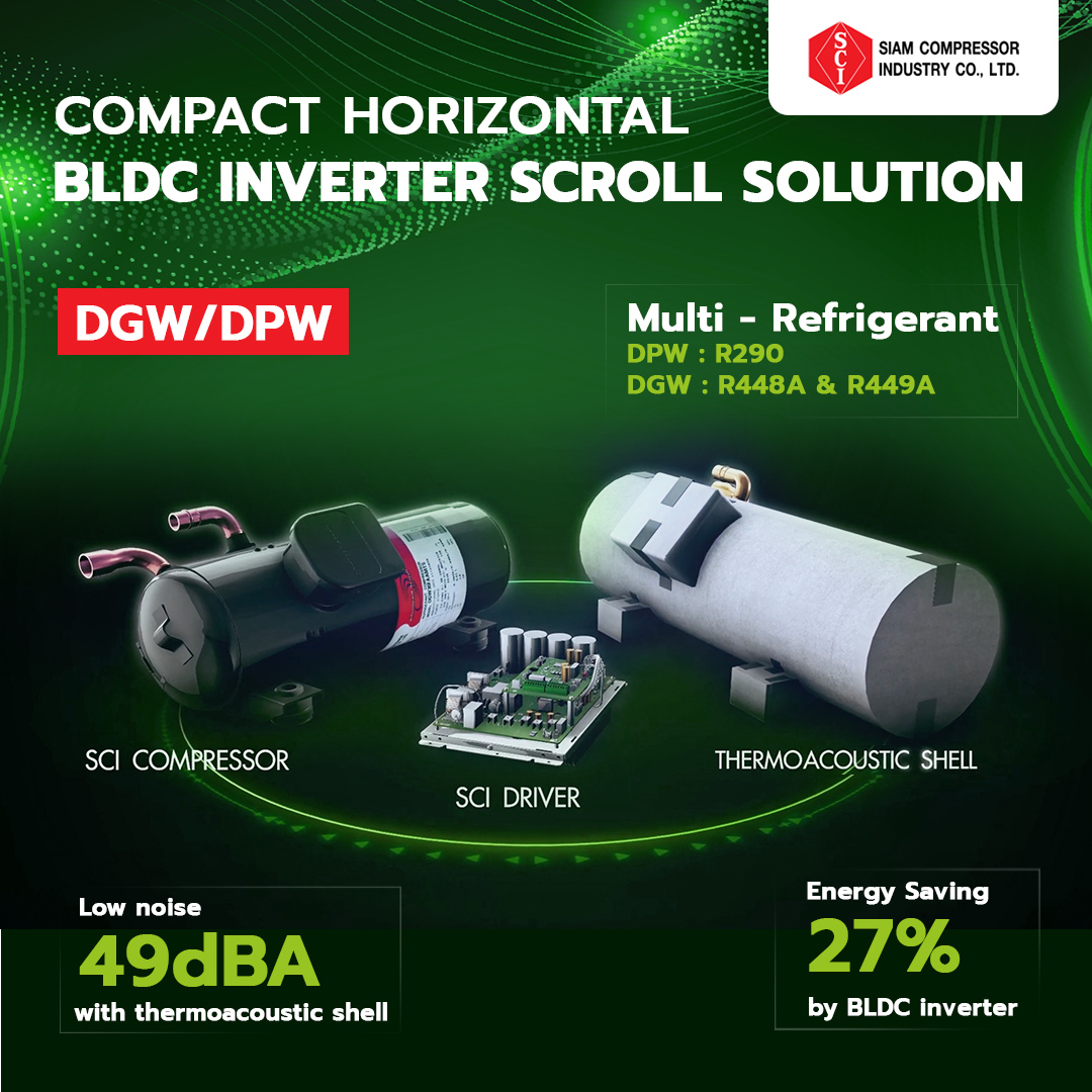 Compact Horizontal BLDC... - Siam Compressor Industry