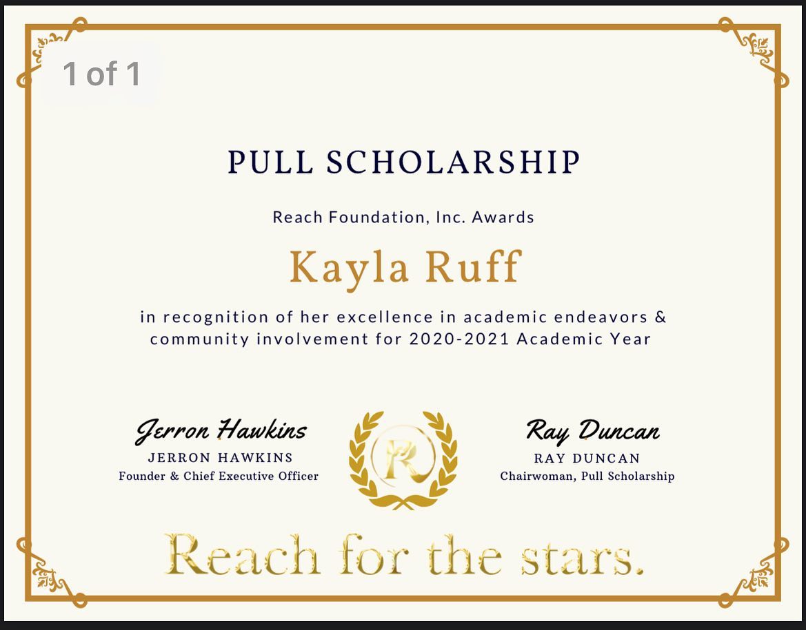 CONGRATULATIONS to Kayla Ruff for... - Reach Foundation, Inc. | Facebook