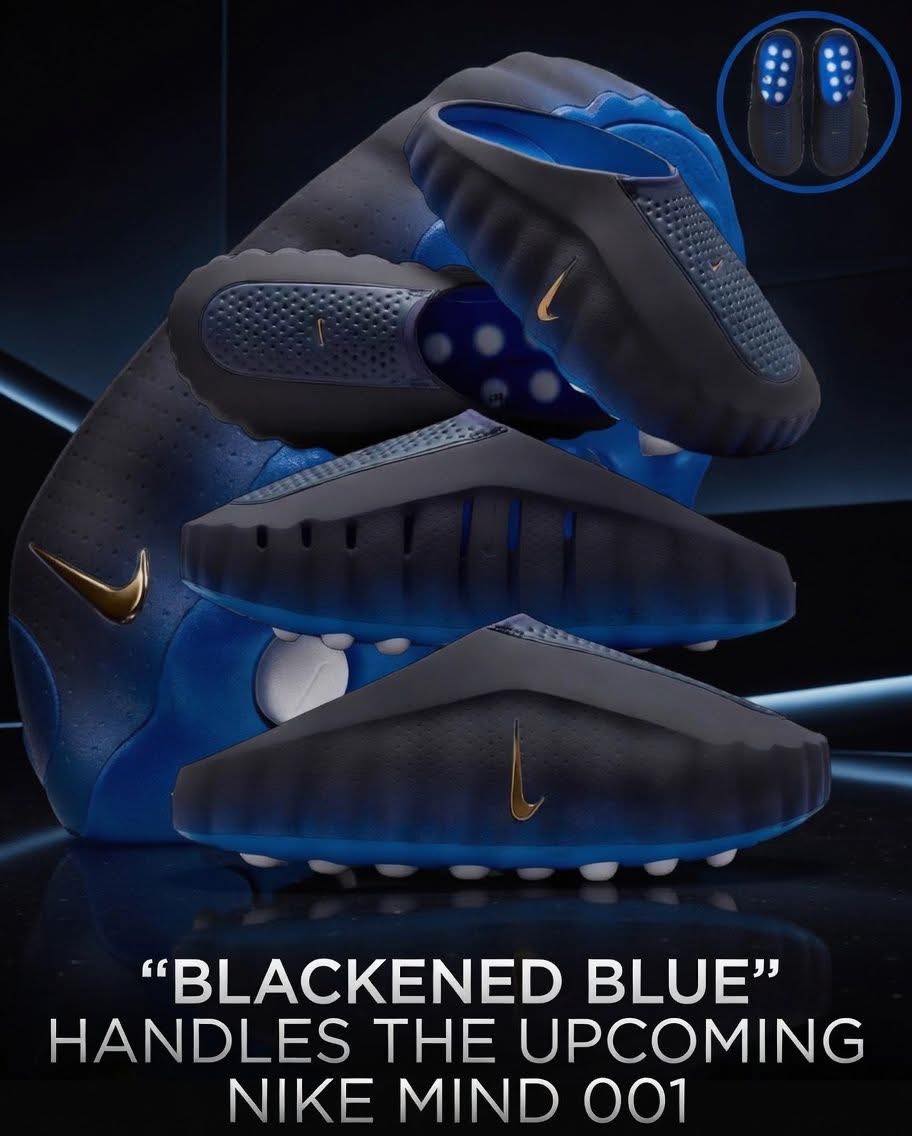 Nike Mind 001 blackened blue release
