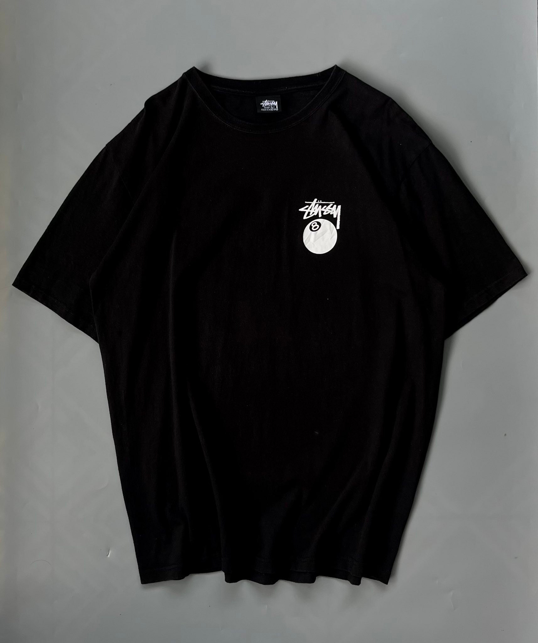 Stussy & Born X Raised 8 Ball Tee White Size L ราคา 3290?