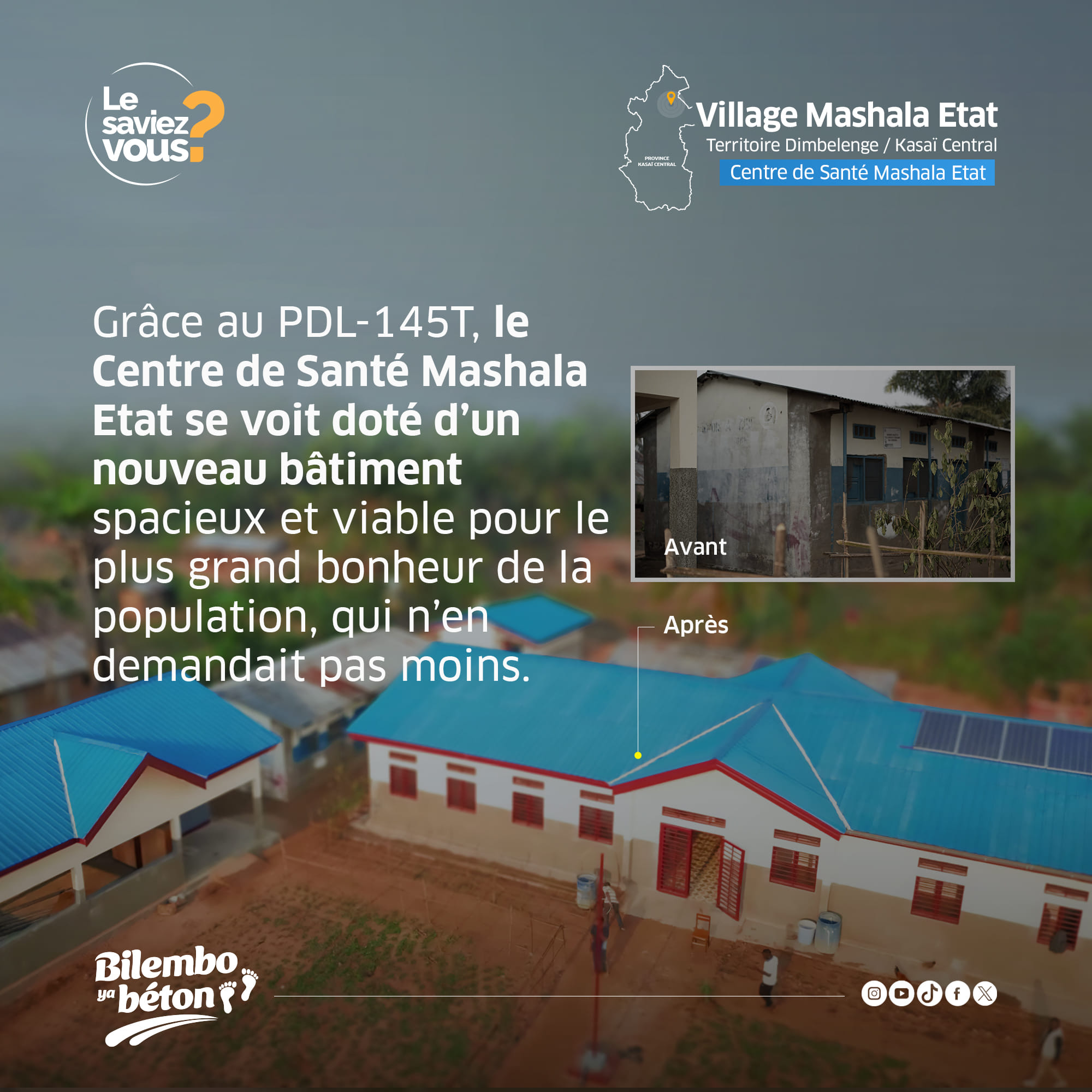Programme de Développement des 145 territoires de la RDC
