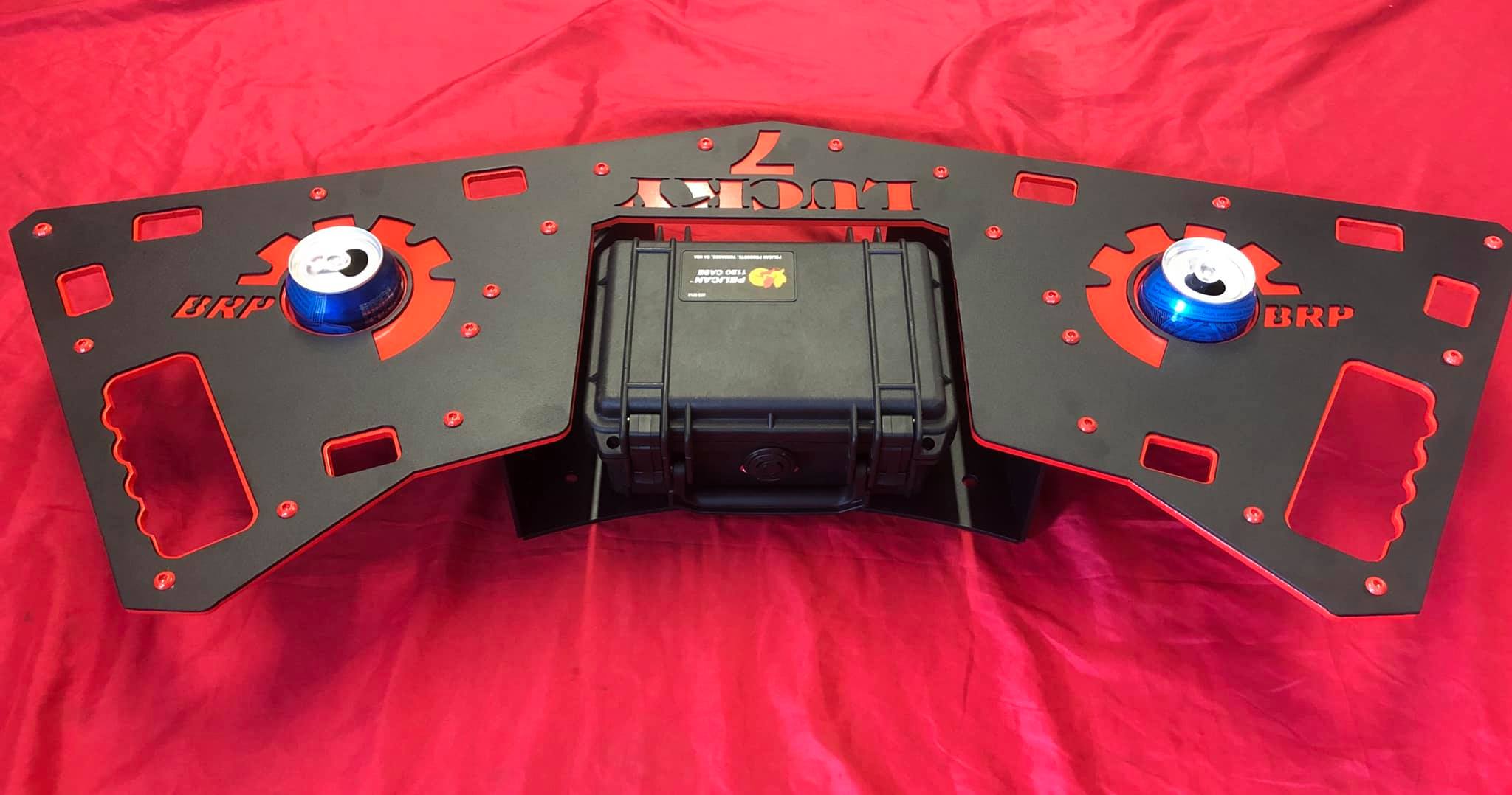 Renegade rear rack with storage case... - Lucky 7 Motorsports
