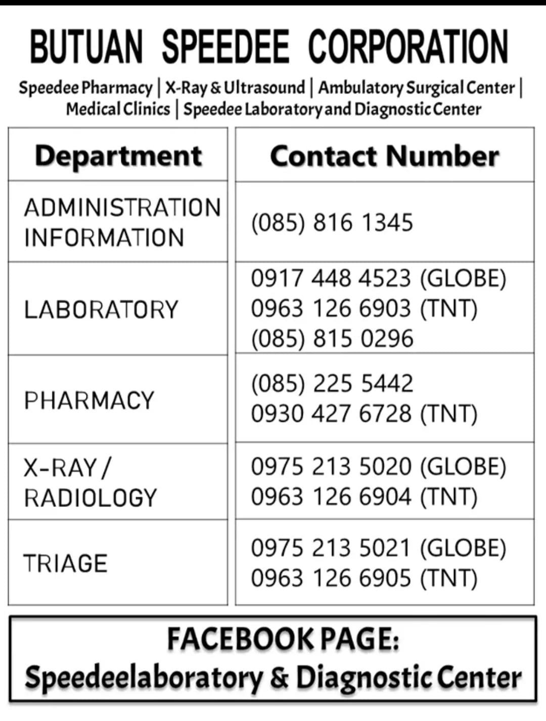 Speedee Laboratory & Diagnostic Center