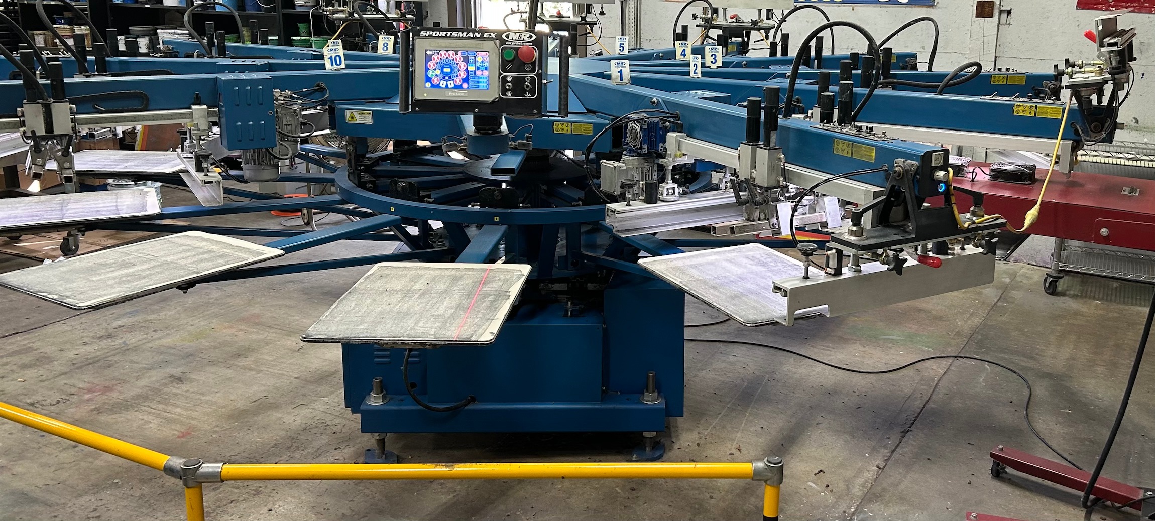 2019 M&R Sportsman EX1618: 10 Color/12 Station This press will be