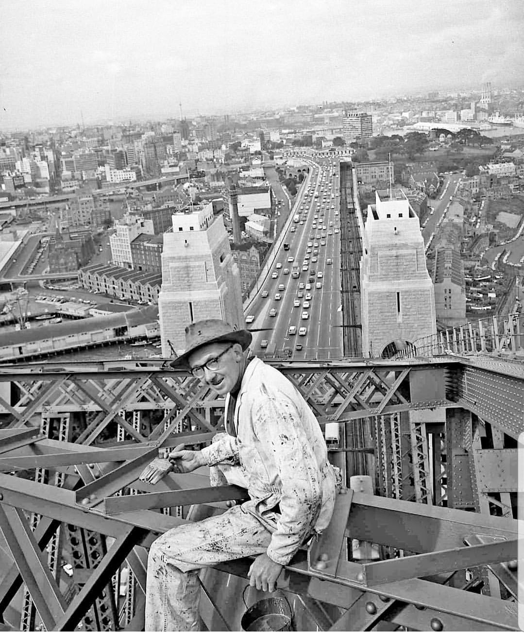 George Creighton, painting the... - Pictures From The Past