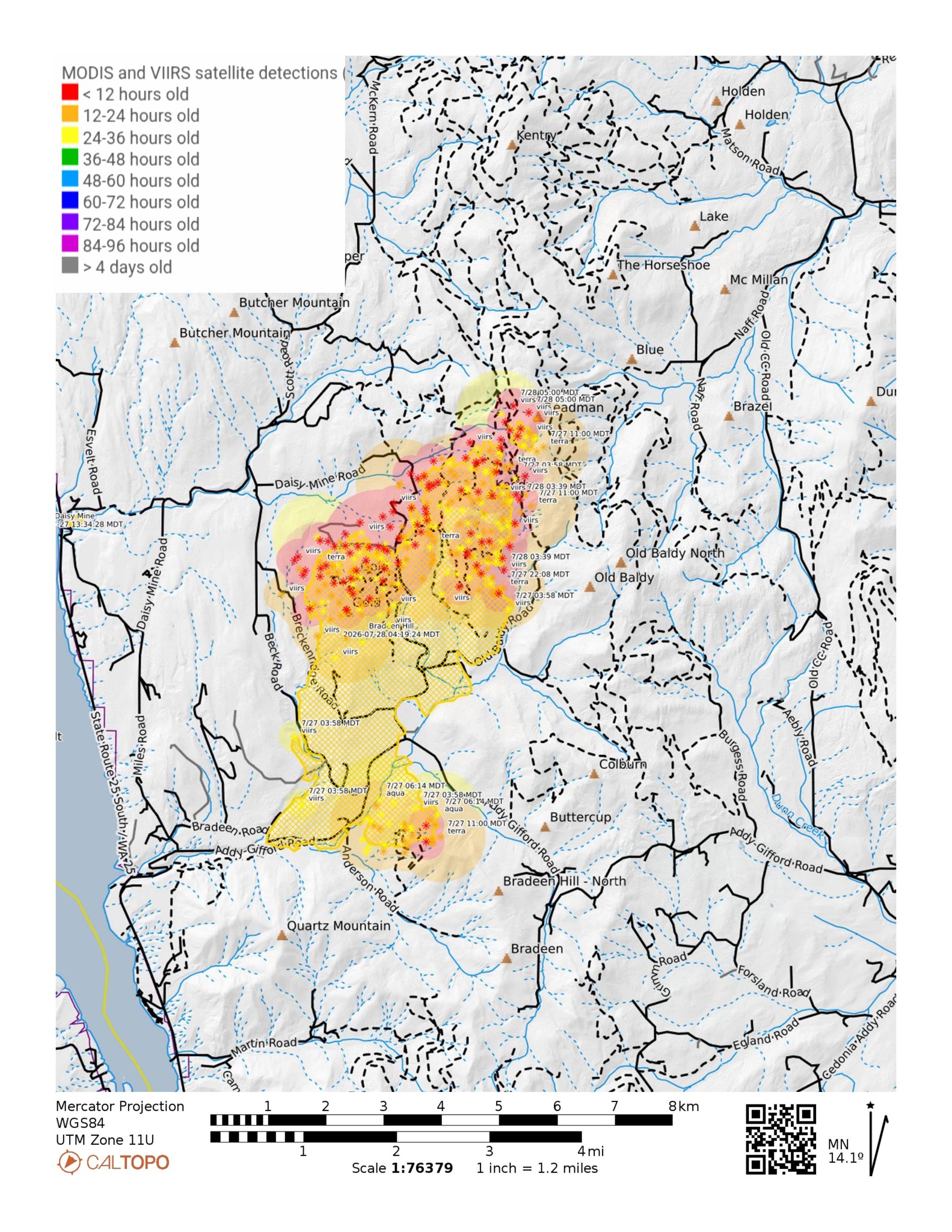 Hill Loop Fire update near Bridgeport Washington