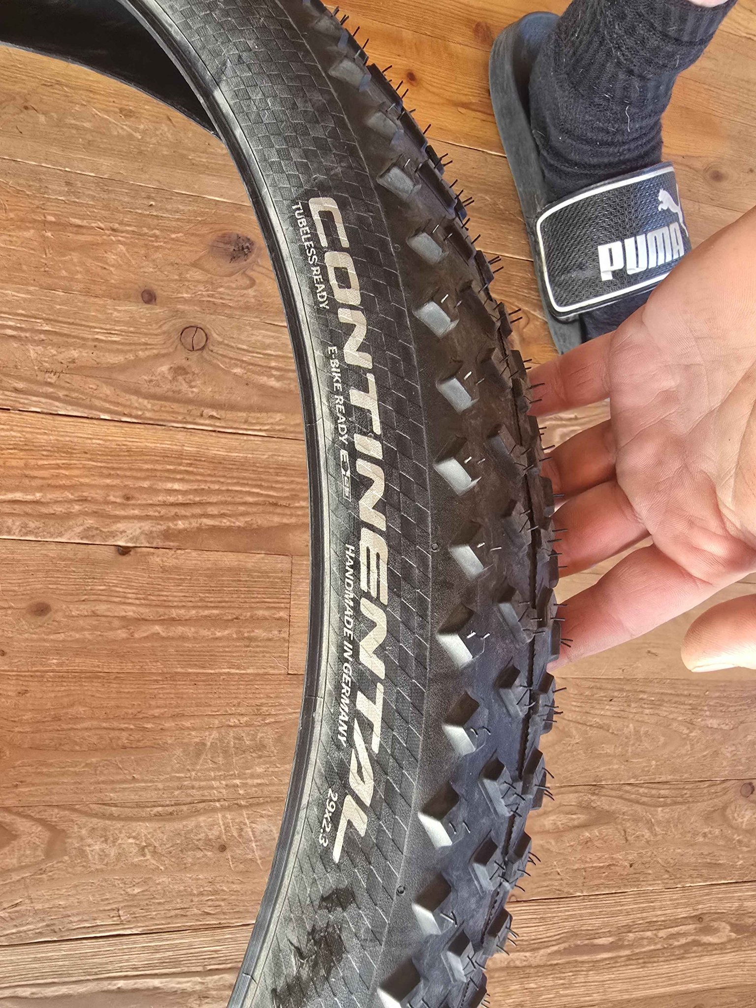 A new set of 29 inch x 2.3 continental mountain bike tires 
