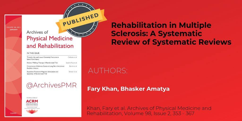 A comprehensive look at Multiple Sclerosis Rehabilitation in Multiple ...