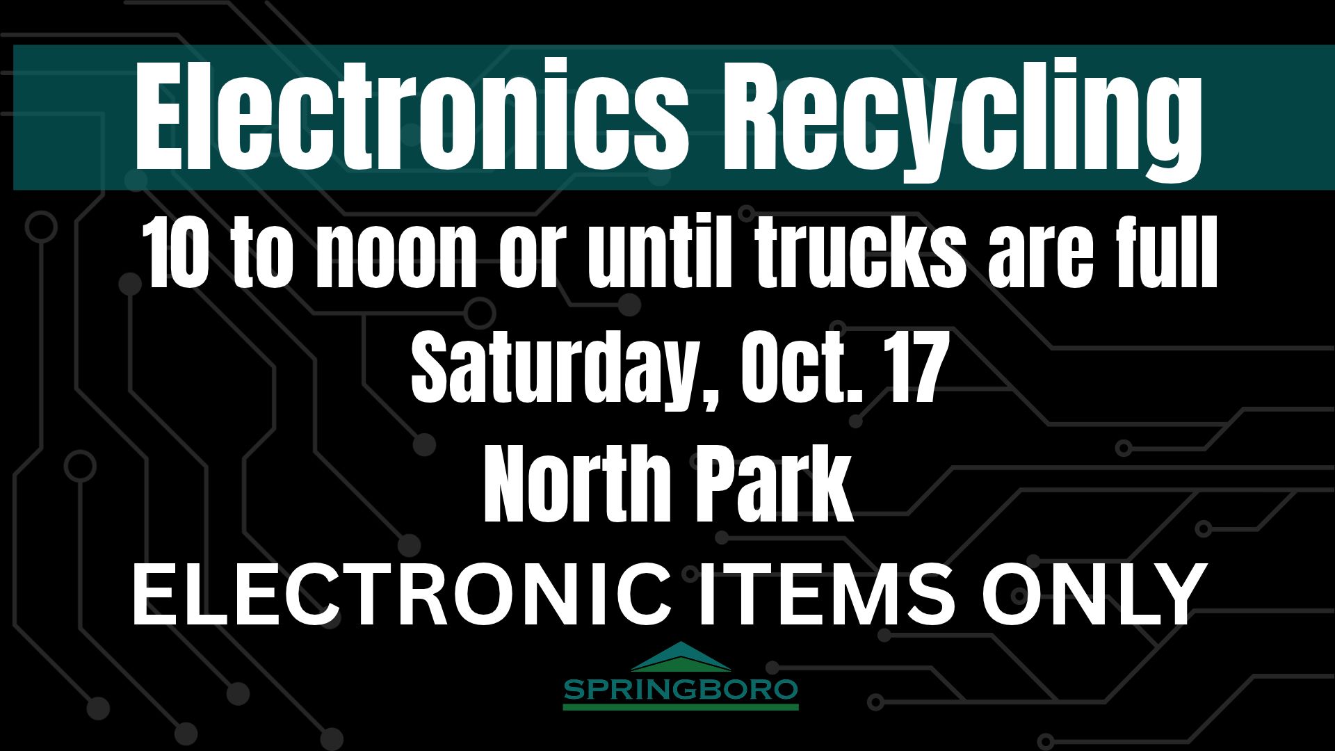 Springboro Electronics Recycling Day