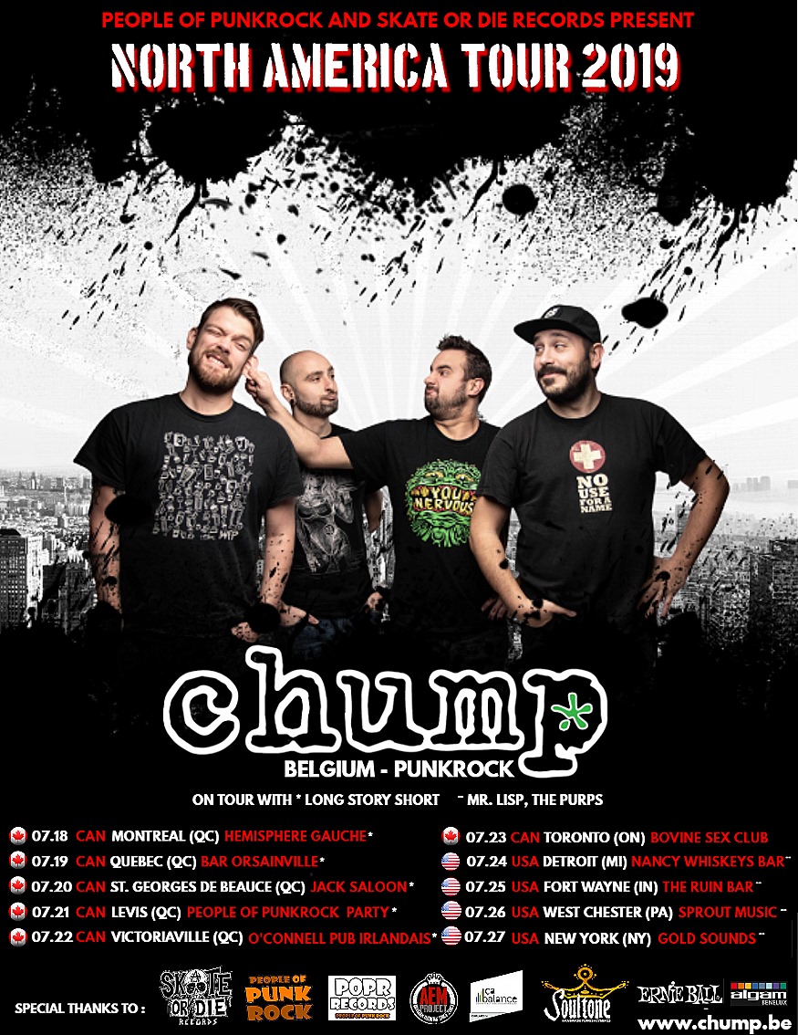 Chump - 🌎 Here it is !! Final version of the tour poster for the ...