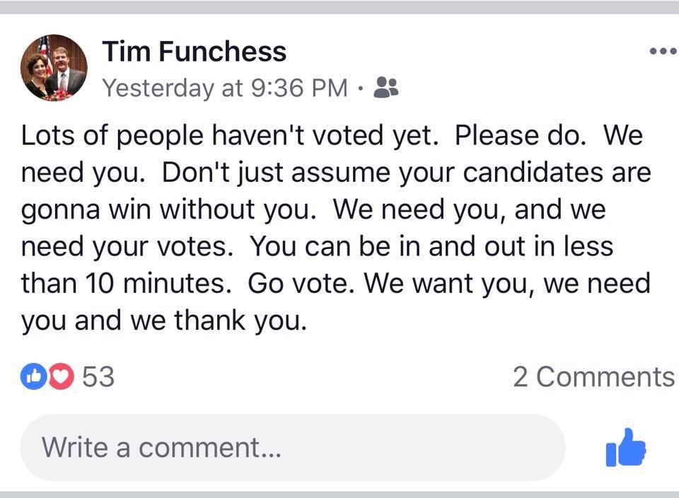 Re-Elect Tim Funchess - Jefferson County Treasurer