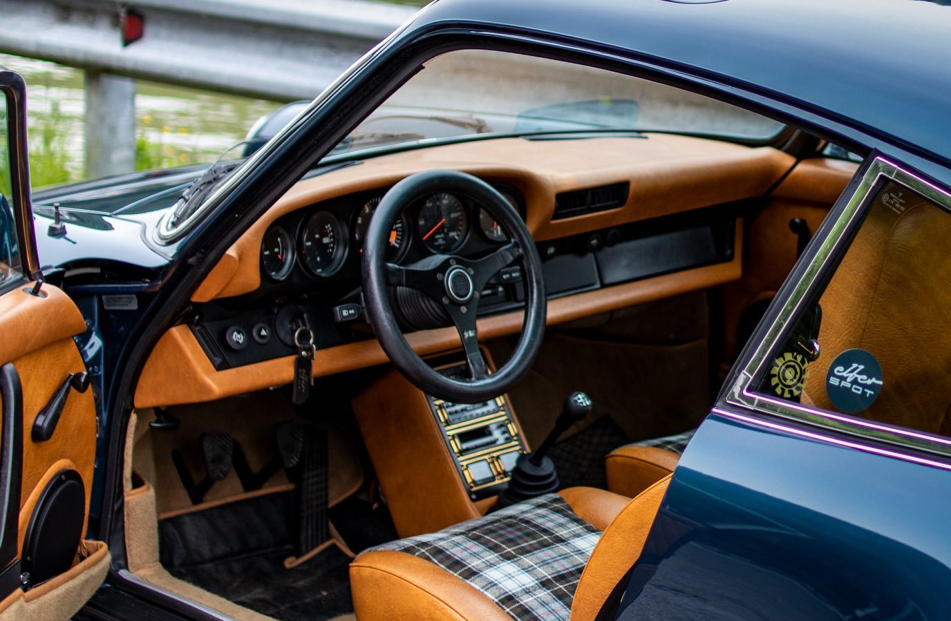A late '60s Jackie Stewart Momo in a '78 911SC What is your