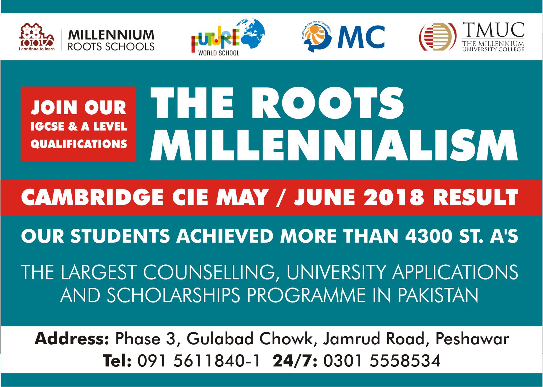 Congratu... - Roots Millennium Schools Khyber Campus, Peshawar | Facebook