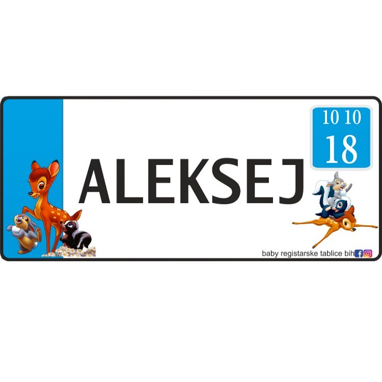 Baby Registarske Tablice BiH