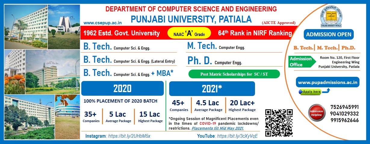 Department of Computer Science & Engineering,Punjabi University,Patiala