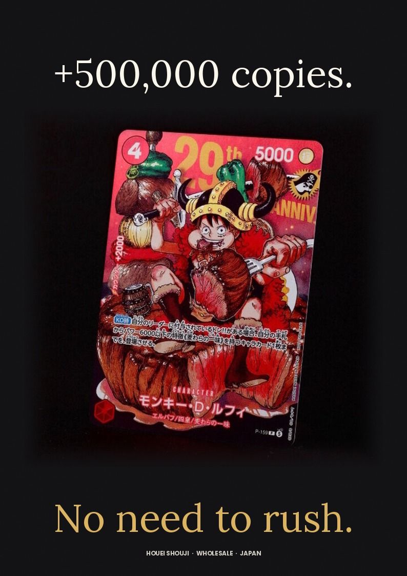 🚨 MASSIVE PRE-ORDER DROP: 300+ Copies of P-159 Luffy & Magazine