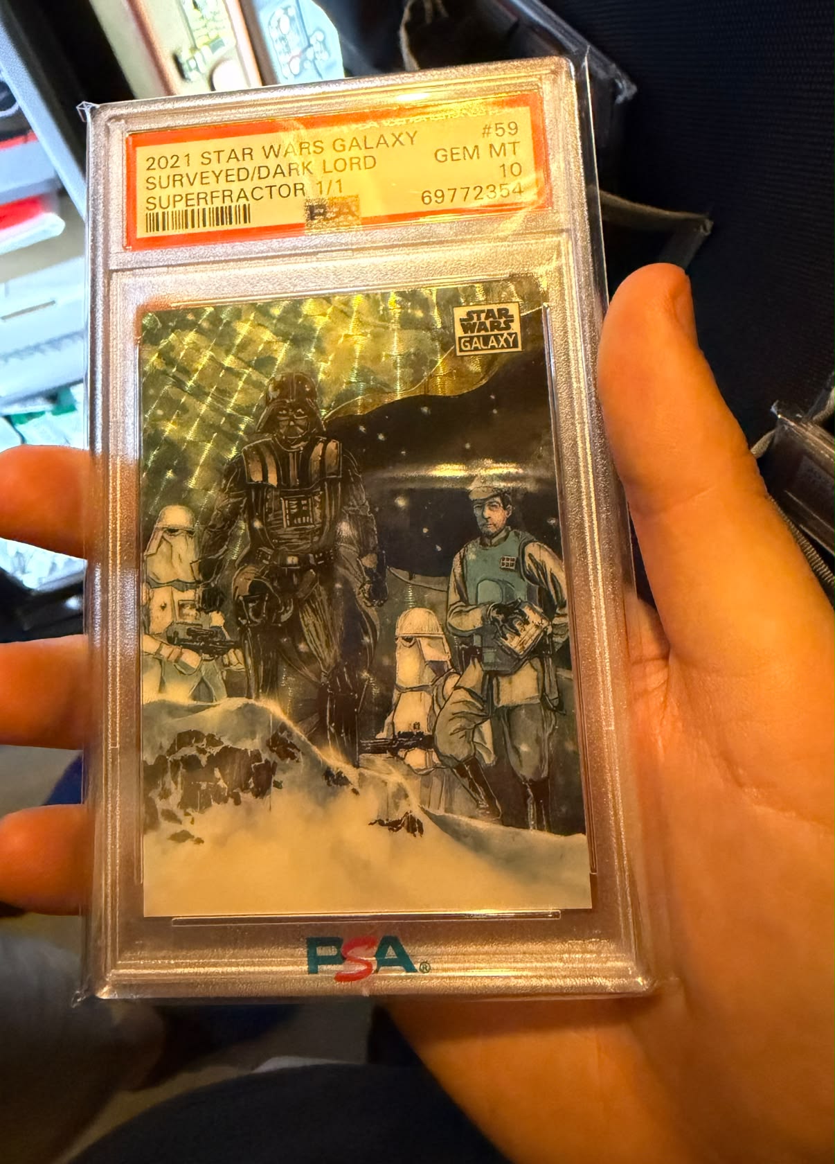 その他 Star Wars Chrome Galaxy 2021 PSA 10 Darth Vader SuperFractor PSA 10 from 2021 Topps Chrome Galaxy Star