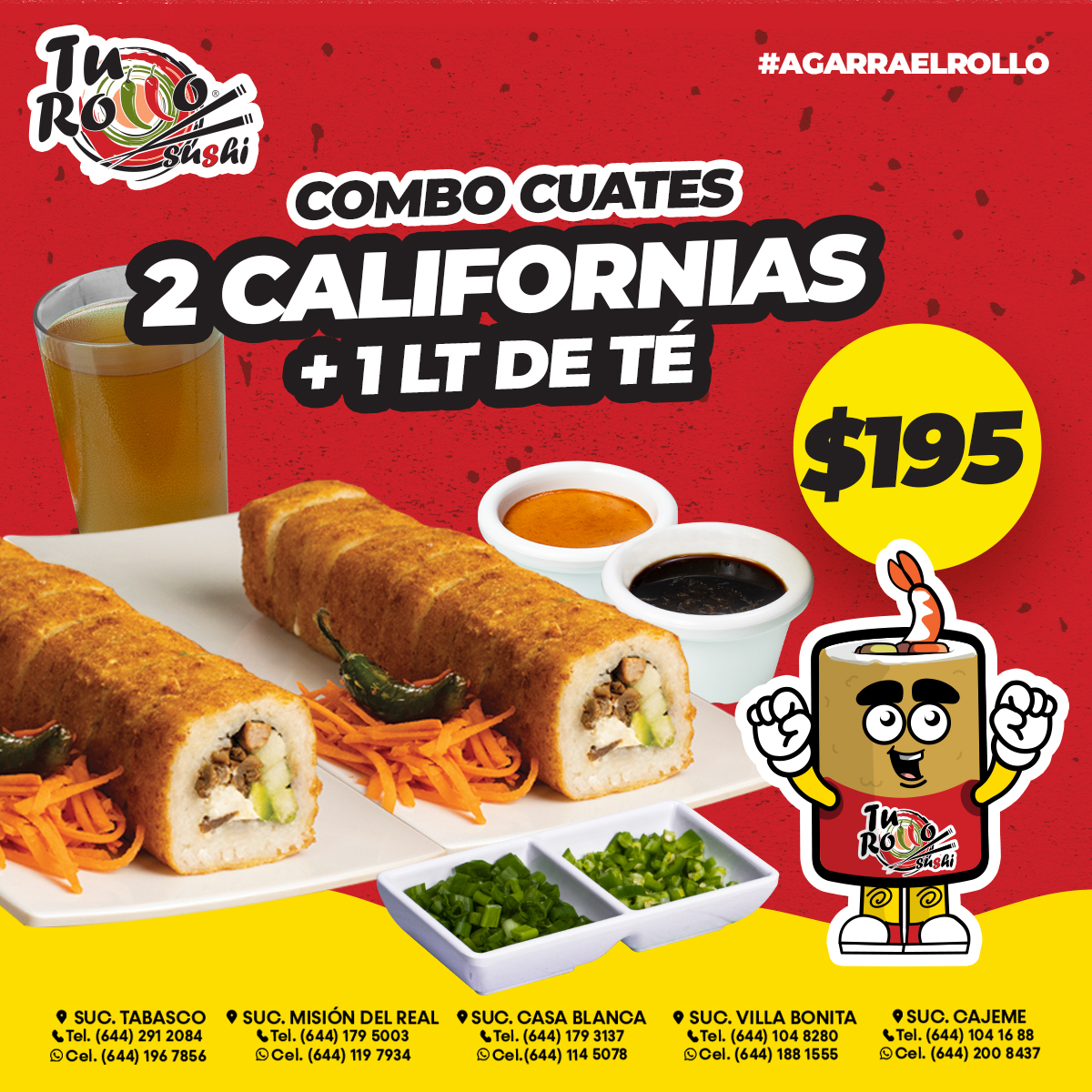 Tu Rollo Sushi - ¡Uno para ti y el otro para tu amigo!... | Facebook