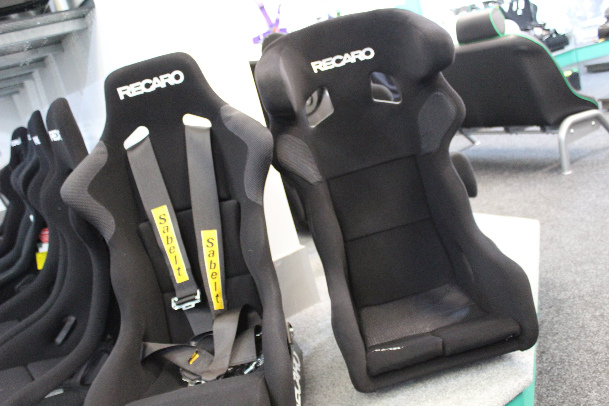 GSM - Recaro Pro Racer SPG HANS XL Motorsport seat sat next to the 