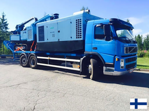 Rayco Group - 1000CFM Denair compressor in Sweden used for...