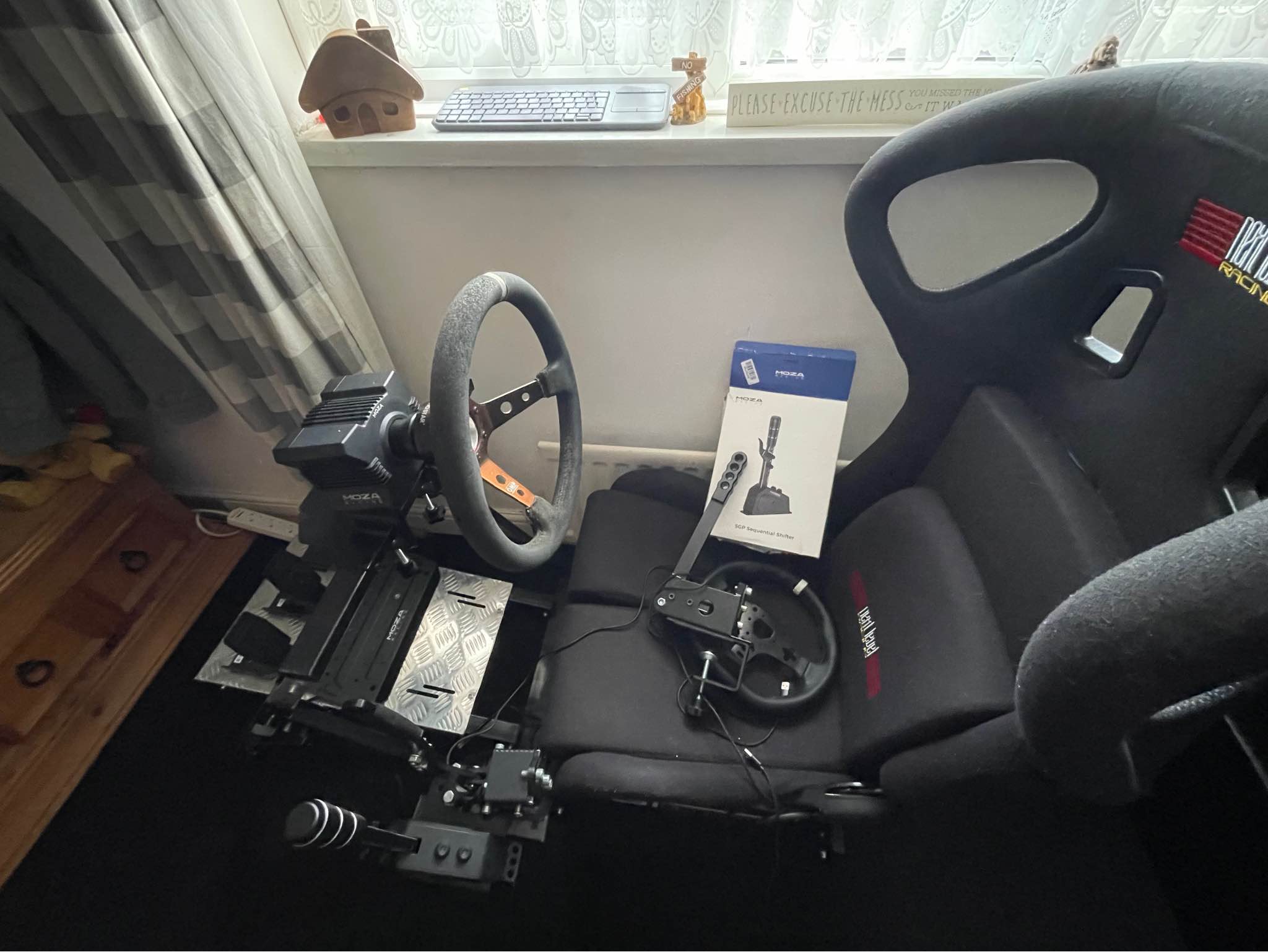 Full sim rig Moza R5 bundle with next level 2.0 full rig with seat ...