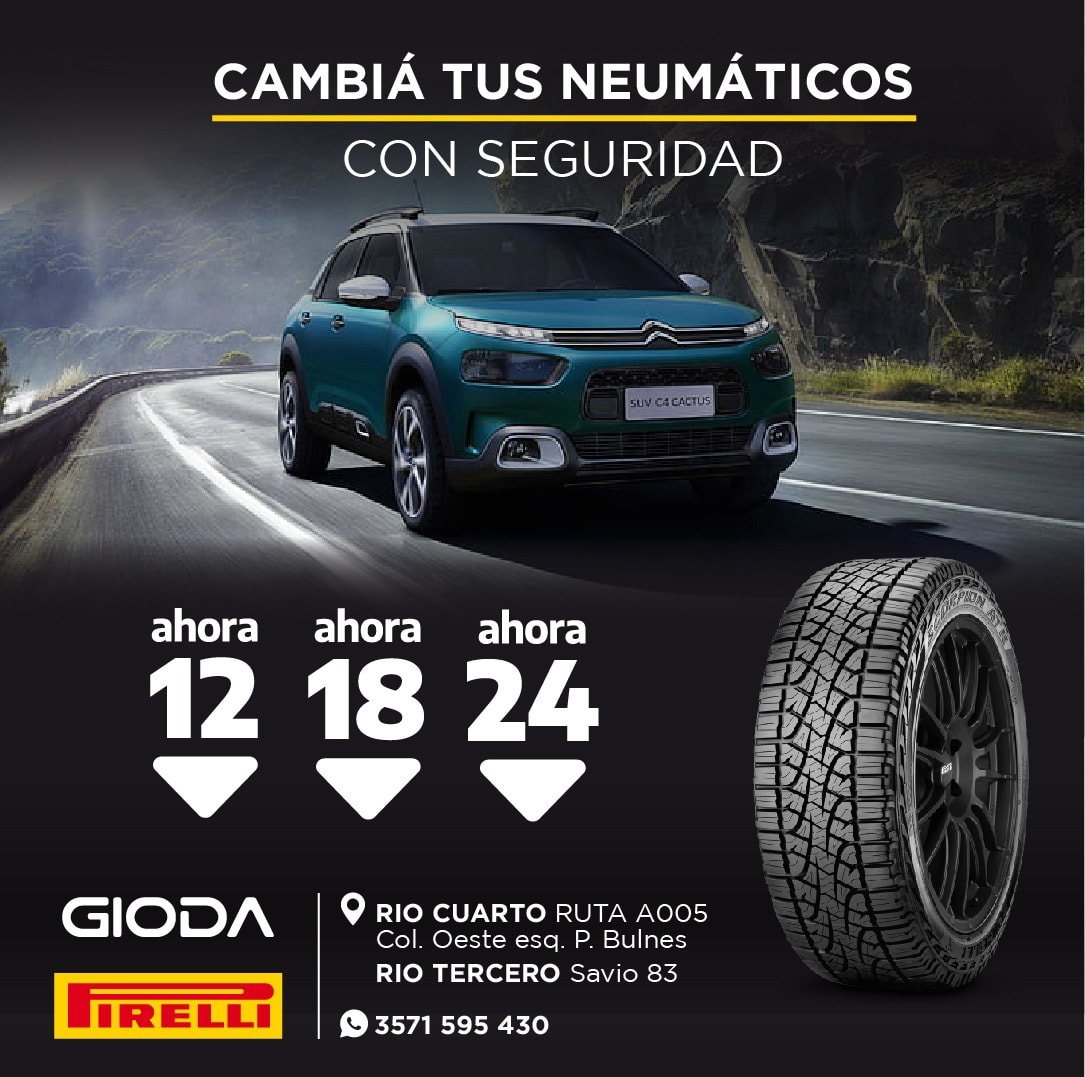 🛠 GIODA Distribuidor oficial Pirelli... - Fmsol Río Tercero