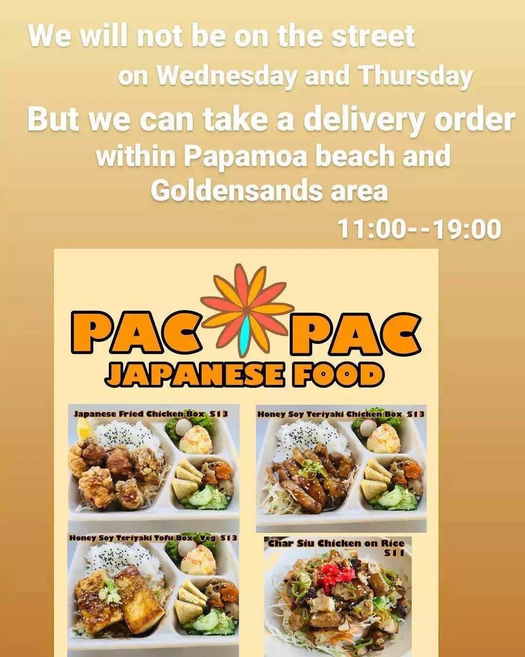Pacpac Japanese - We can take a delivery order for this...