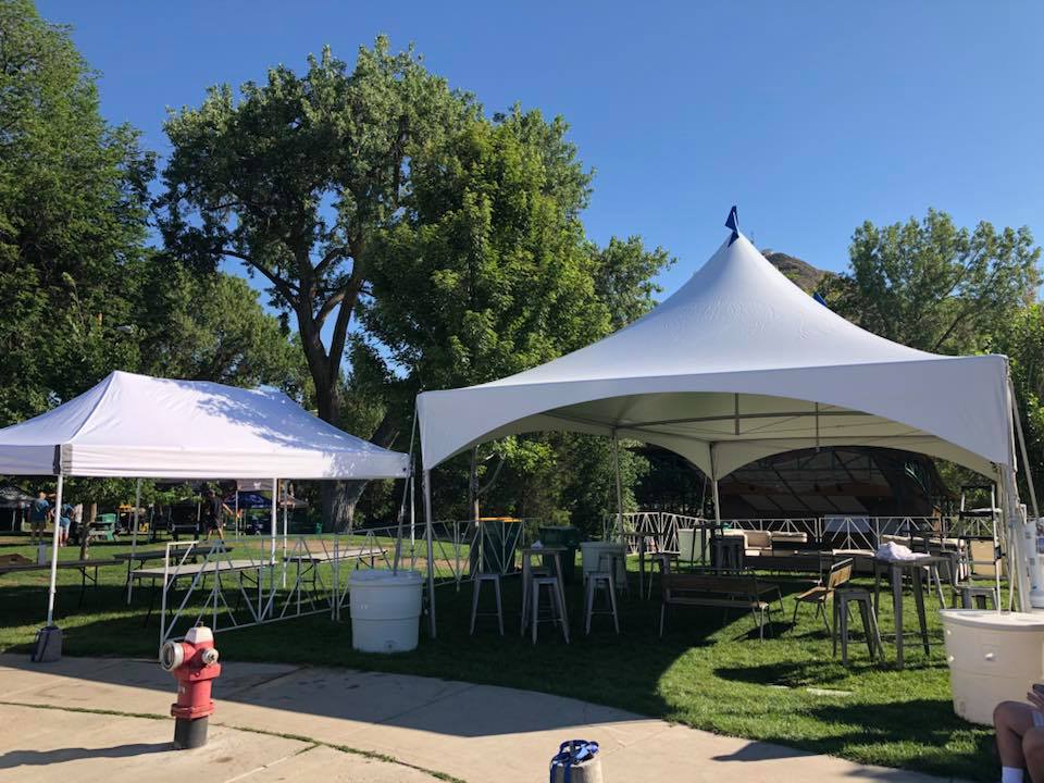 An early morning set up for the... - Settings Event Rental