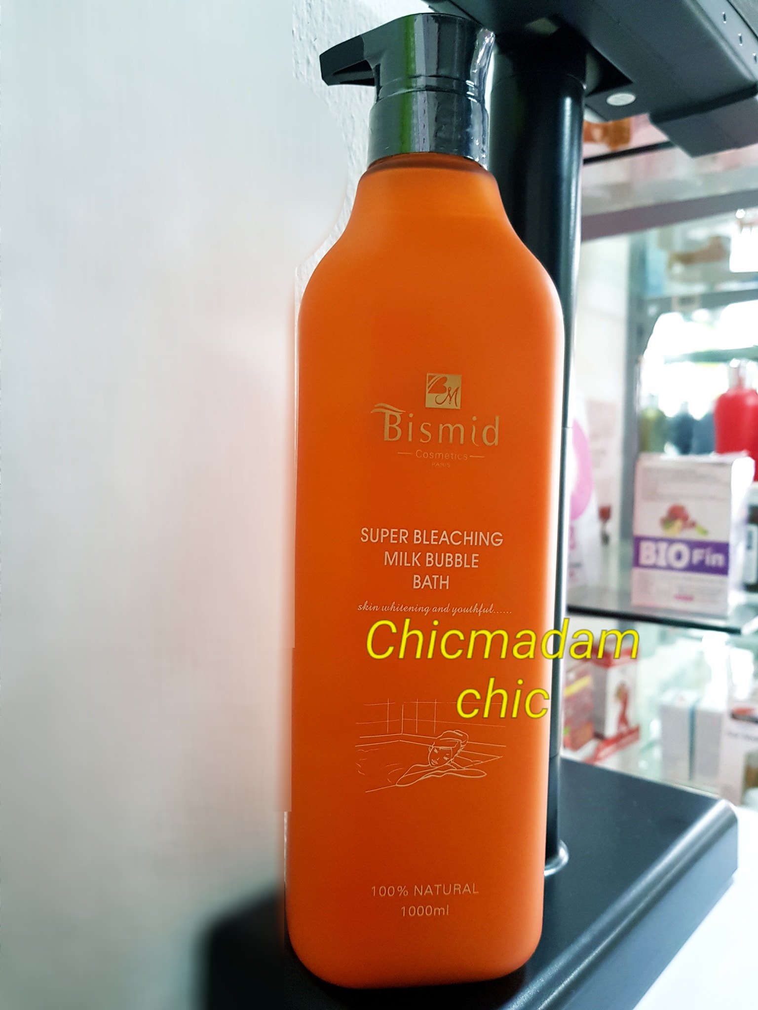 Gel Douche Blanchissant BISMID - 500ml, éclaircit La Peau, Naturel