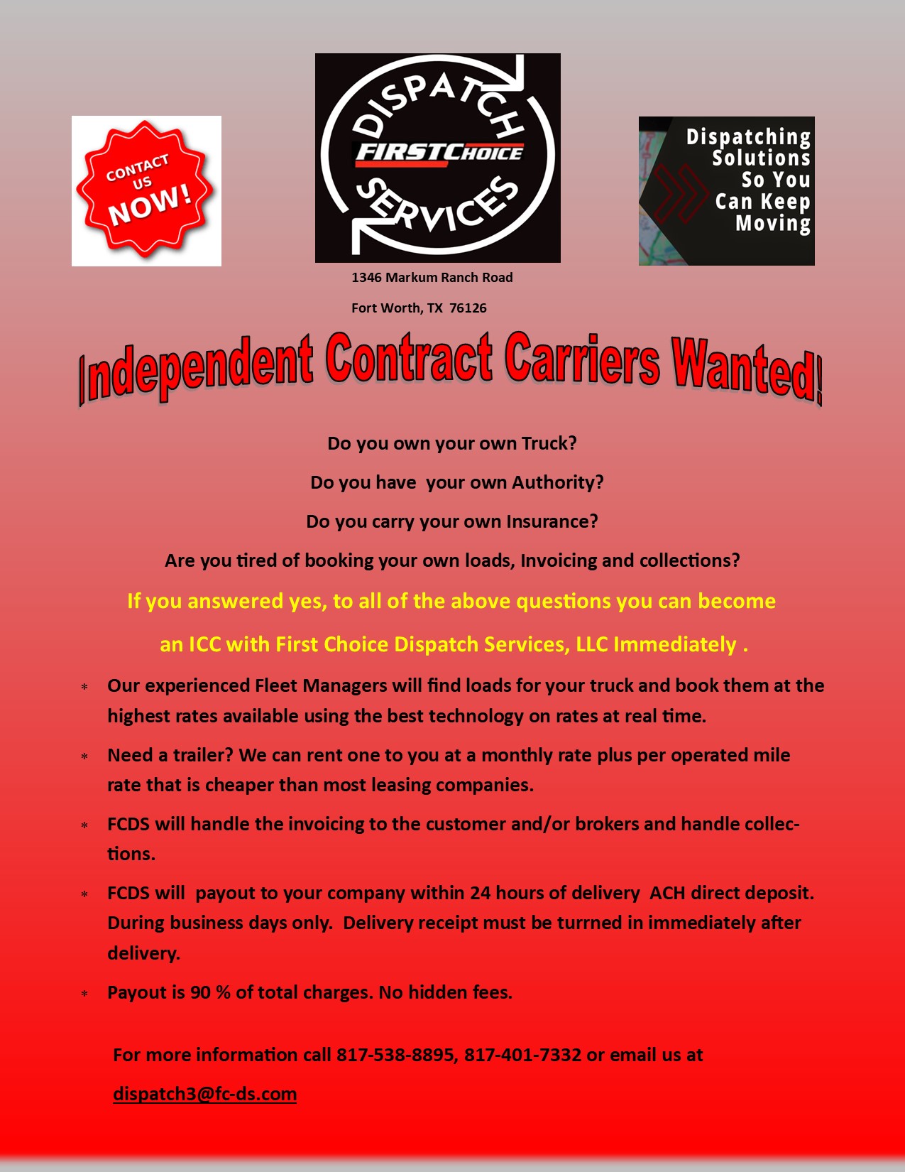 First Choice Dispatch Services LLC | Fort Worth TX