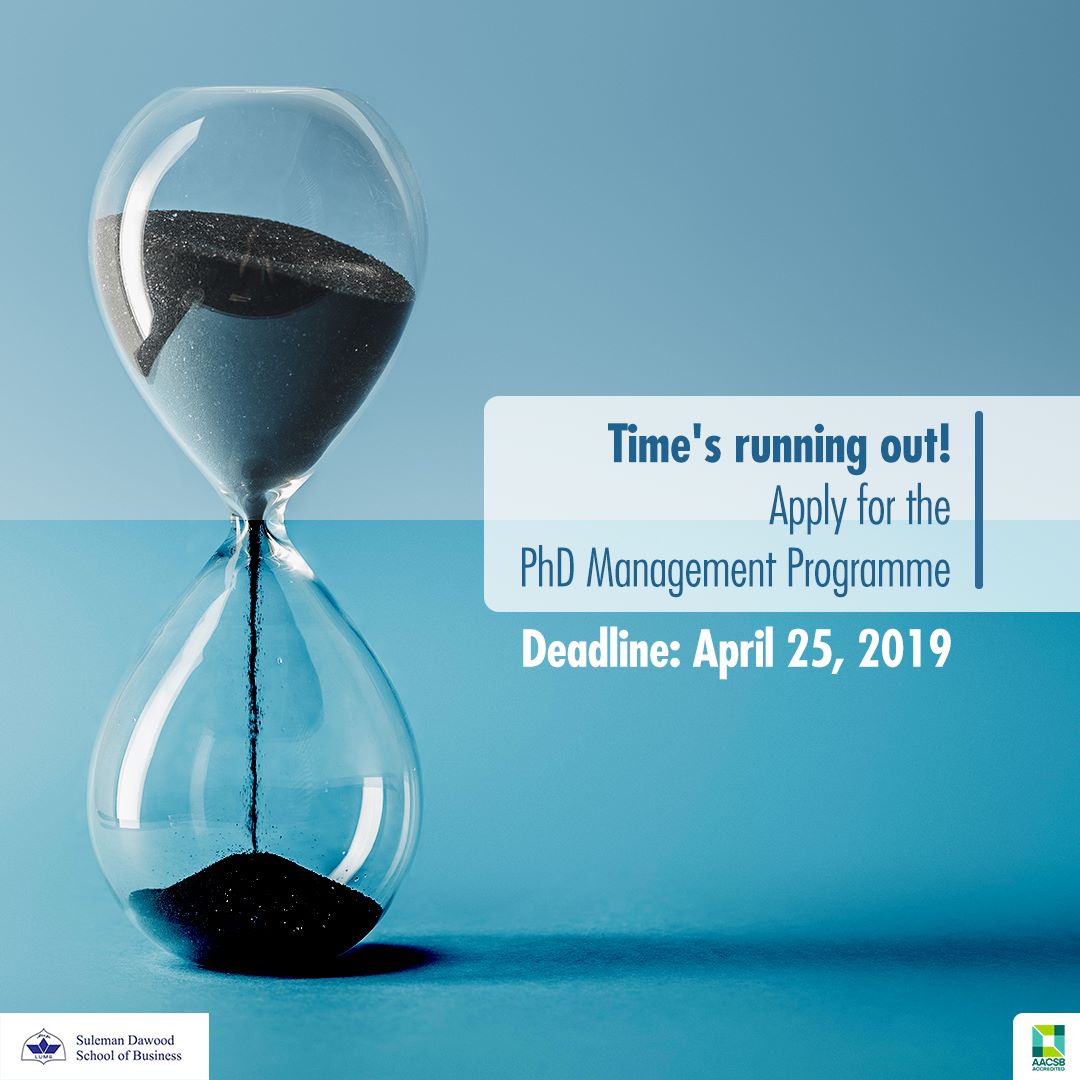 LUMS - We’re taking applications! The PhD Management Programme provides ...