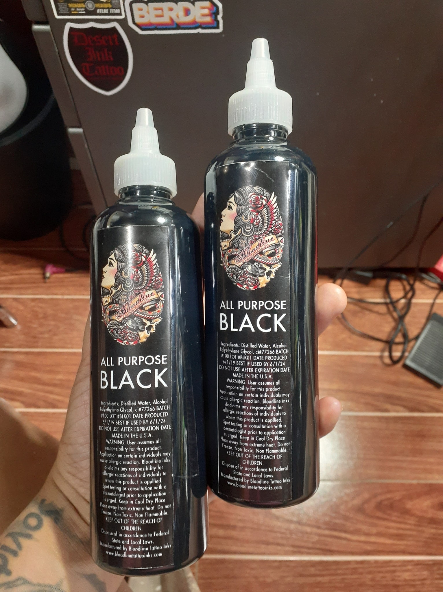 Chill Desert Tattoo Ink 8 oz Bloodline all purpose Black...