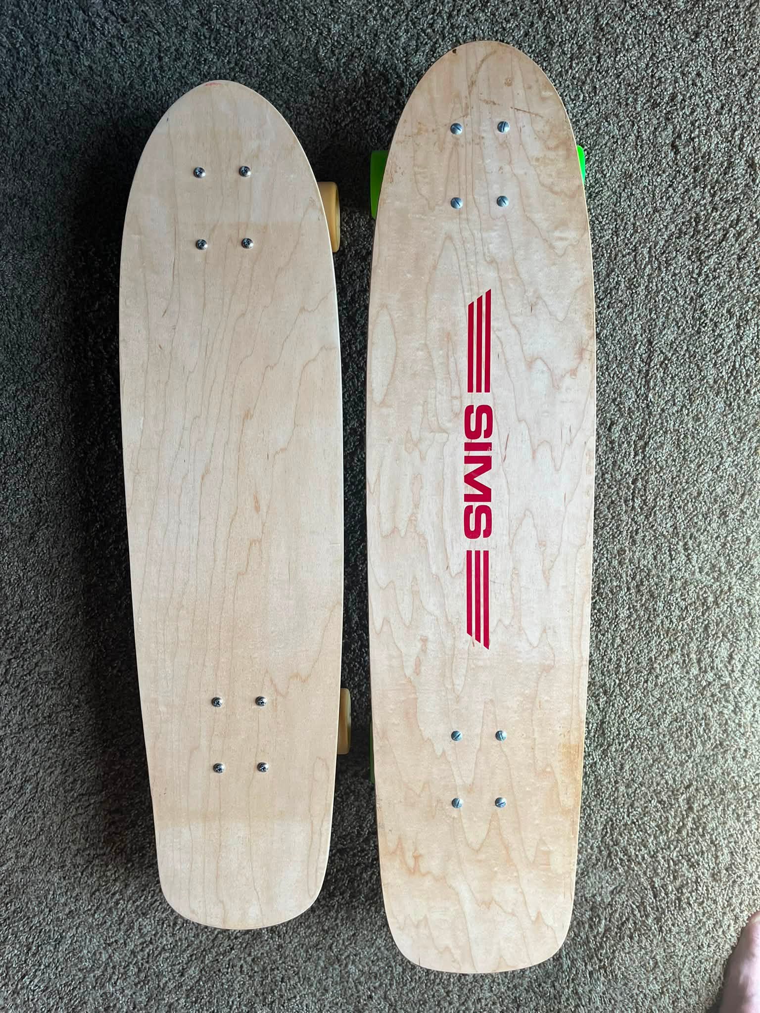 What are the dimensions of a Sims hardcore deck?