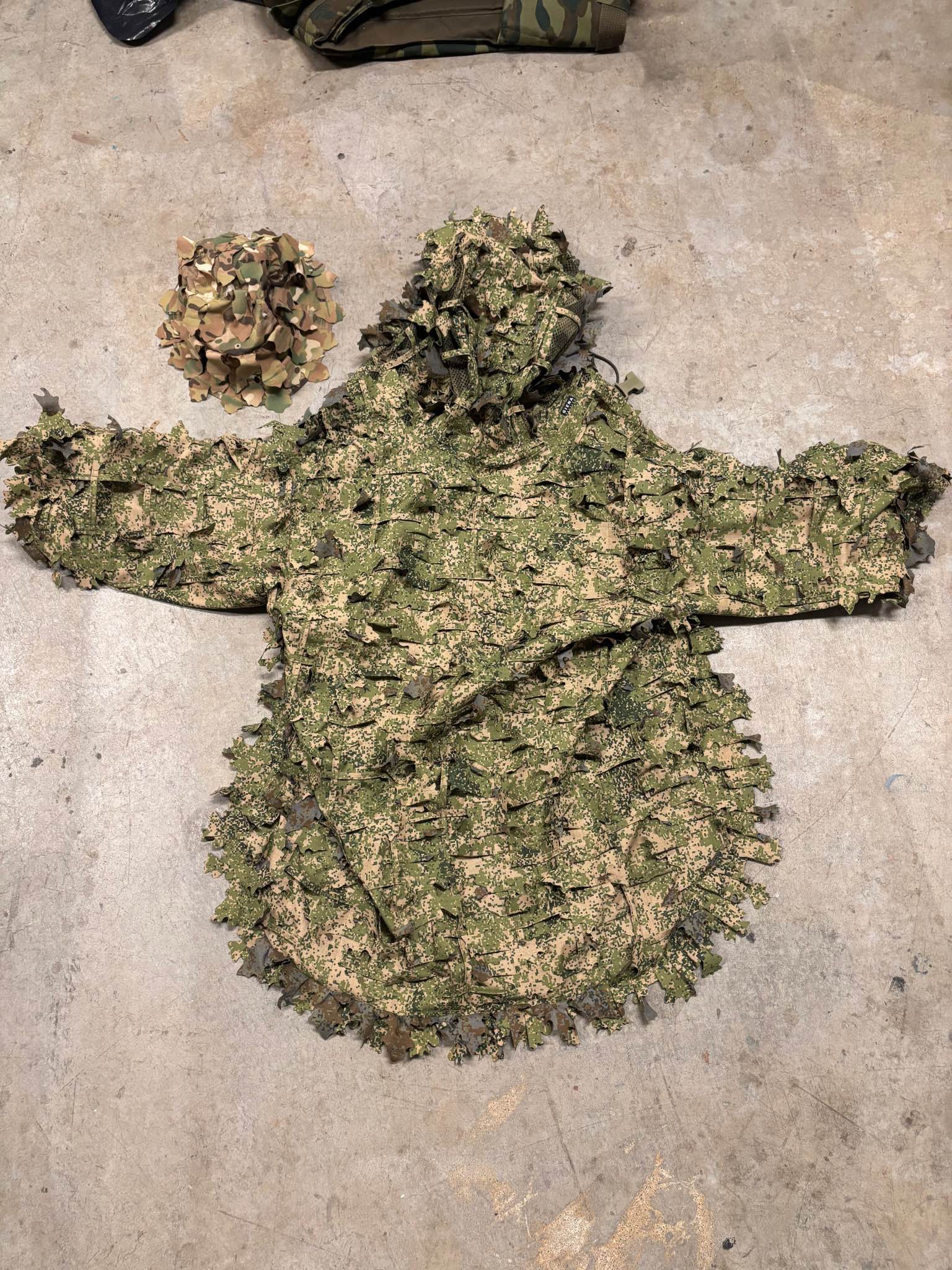 Giena Tactics emr1/2 alligator 3d ghillie cape - 350 Stich Profi