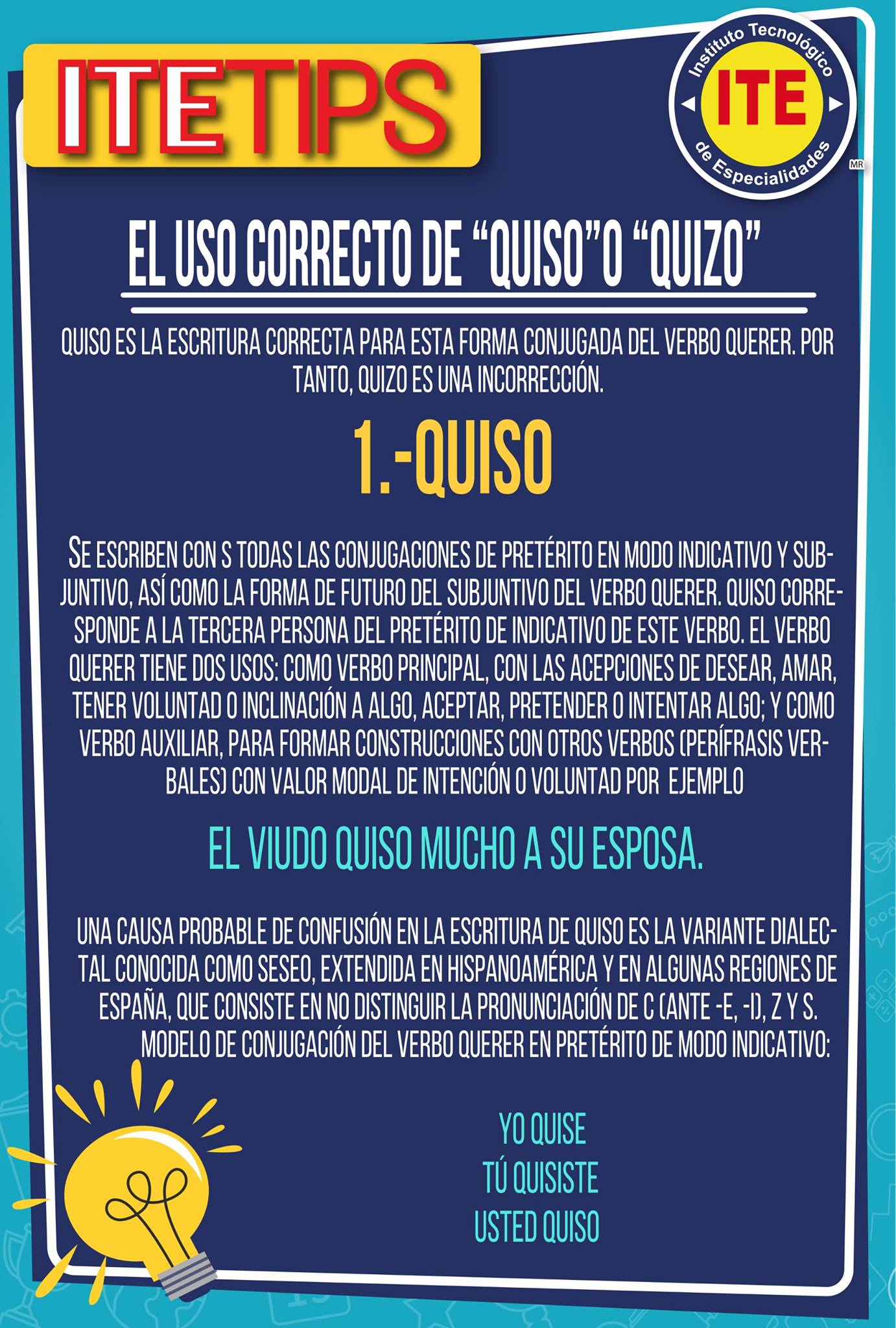 Te traemos un... - Instituto Tecnológico De Especialidades