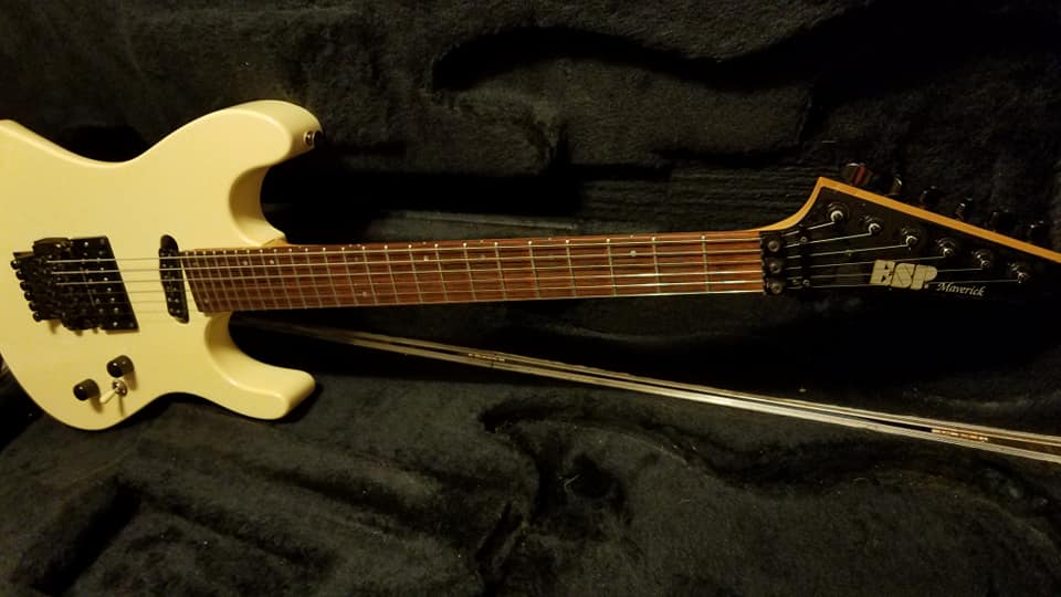 1991 ESP Maverick guitar for sale with Seymour Duncan Blackouts
