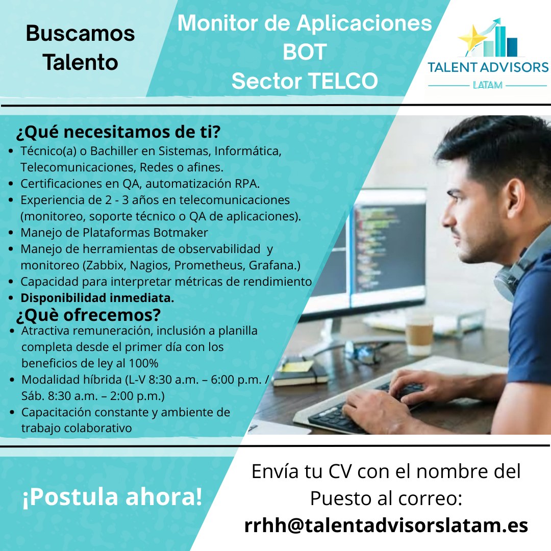 Bolsa de Trabajo para Programadores | 📢 ¡Oferta laboral disponible ...