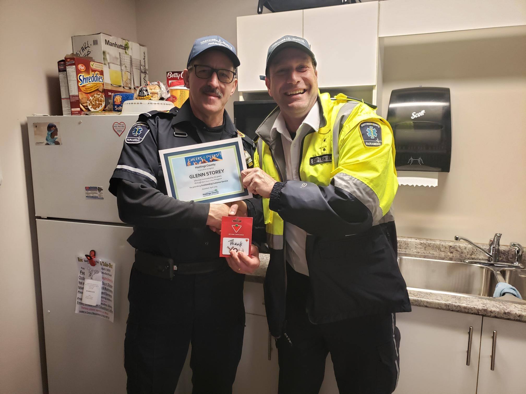 Hastings County - Congratulations to Glenn Storey, who was...