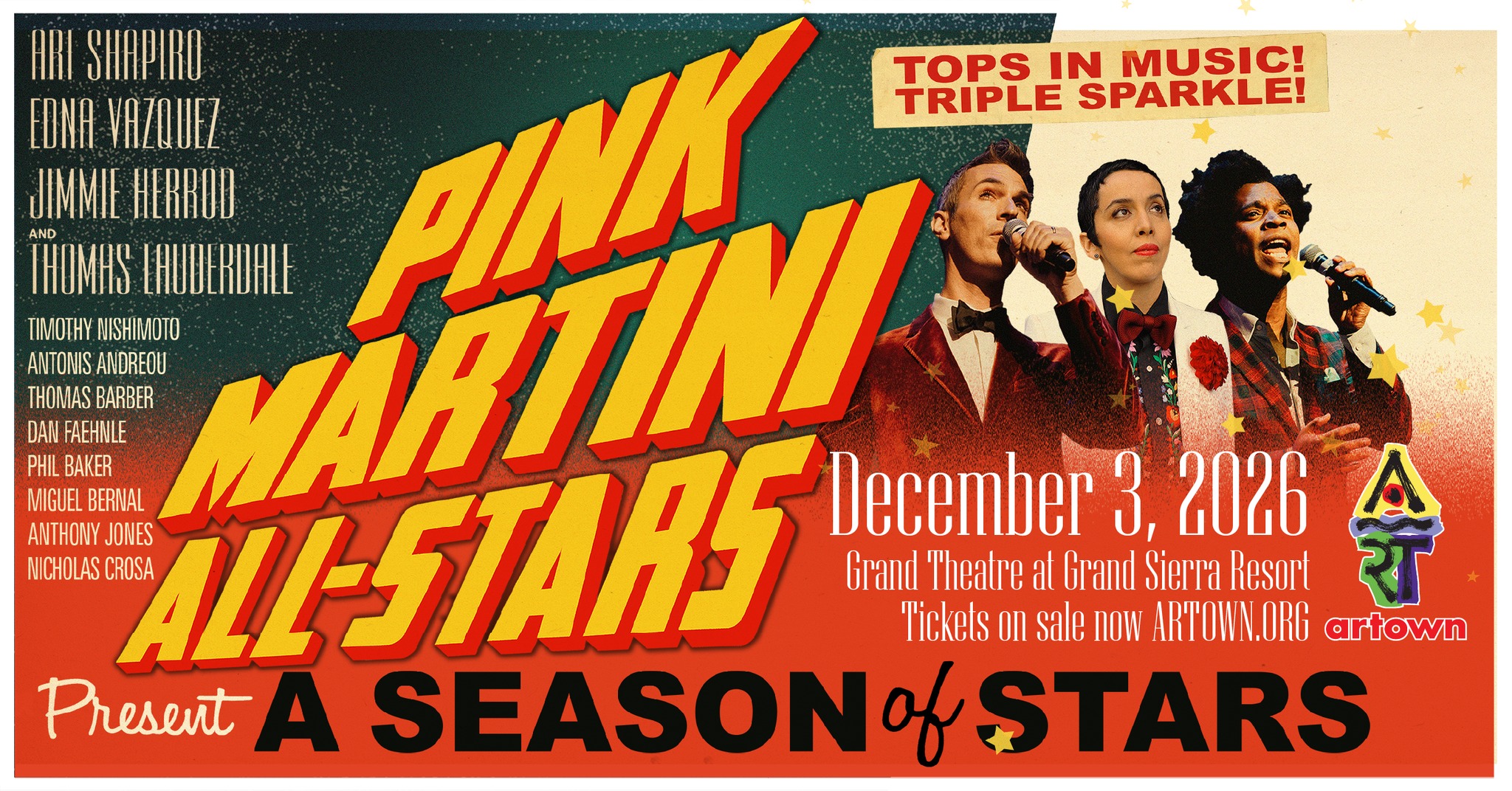 Artown Encore Series: Pink Martini All-Stars present A Season of Stars