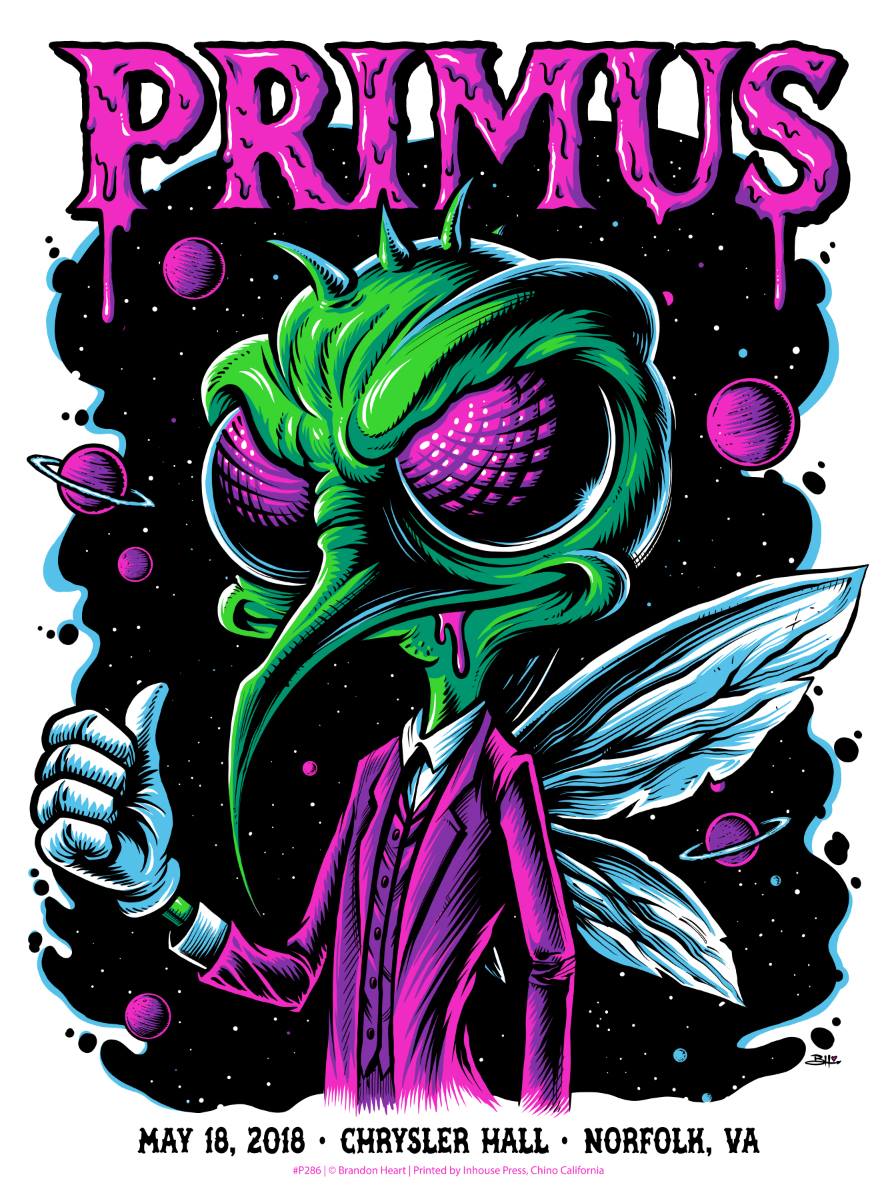 Skeeter in Space! Tonight's limited edition, screen-printed poster