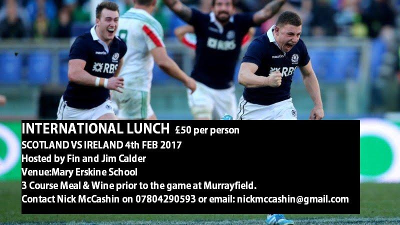 Stew - Are you going to Scotland v. Ireland on 4th February? How about ...