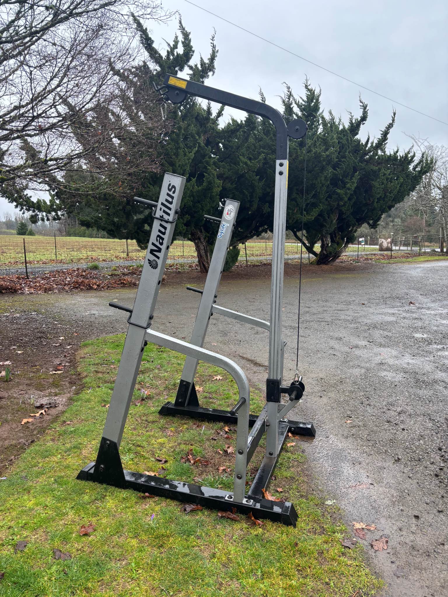 Nautilus Power Rack, weight rack, gym equipment, weights, pulldown ...