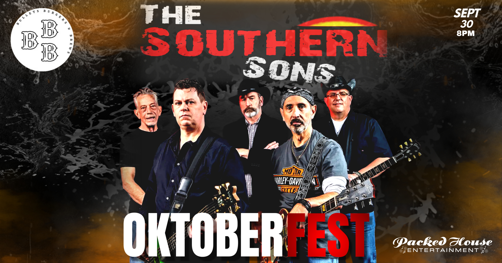 The Southern Sons Rock Oktoberfest at Bullets, Burgers & Brews