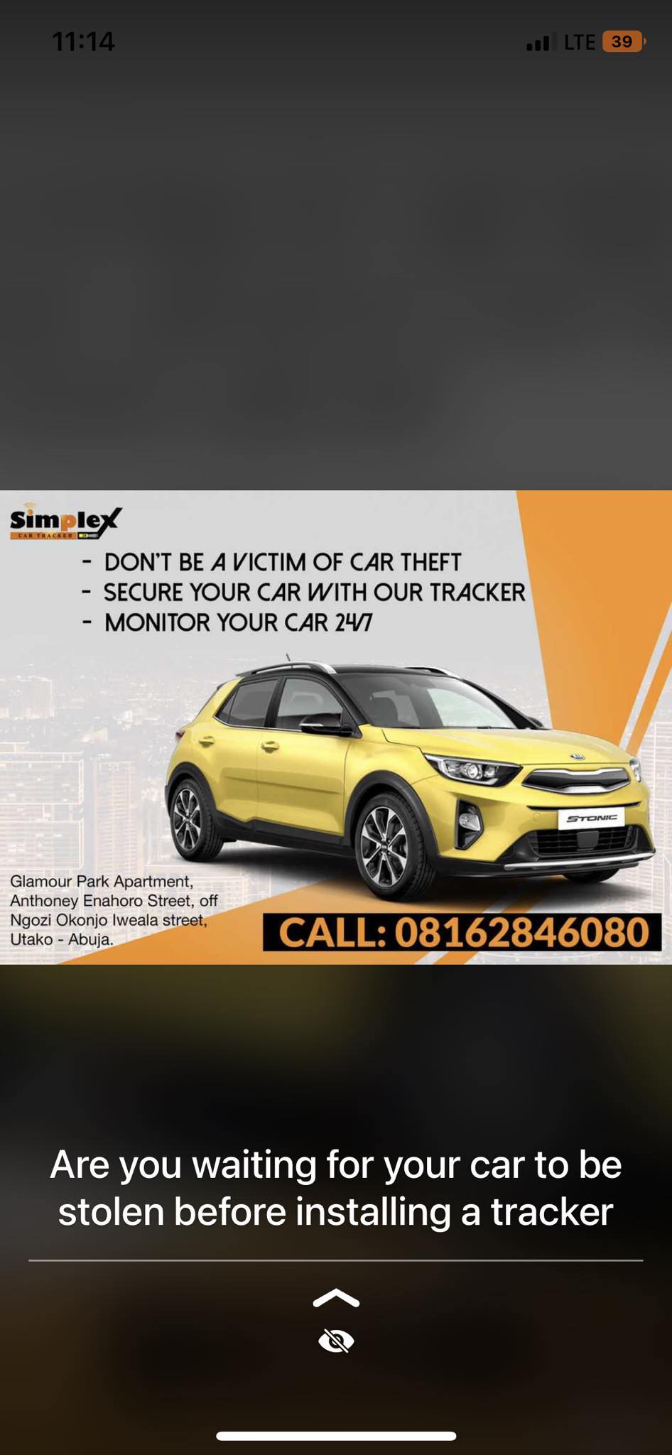 Simplex Car Tracker | Abuja