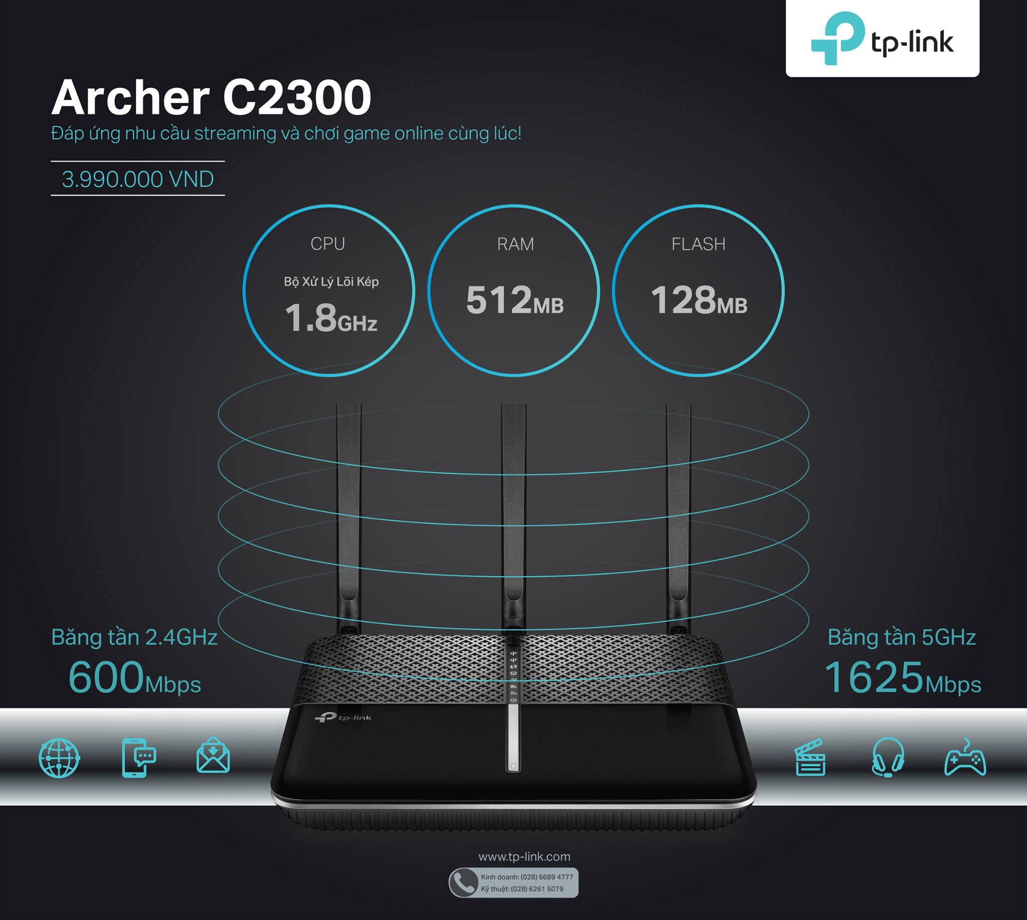 TP-Link - [Archer C2300] VỪA STREAM VỪA CHƠI GAME TẸT GA...