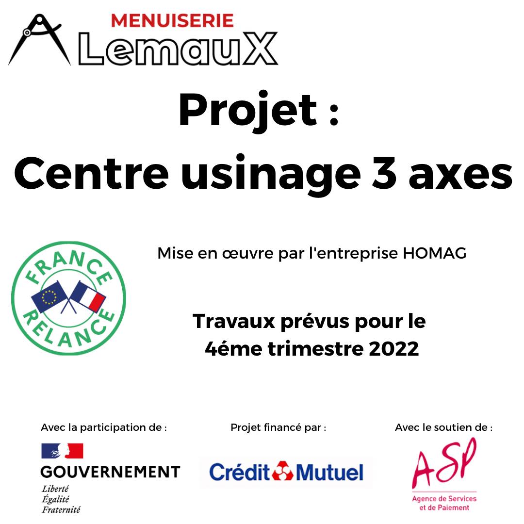 💥 information 💥 On se modernise avec... - Menuiserie Lemaux