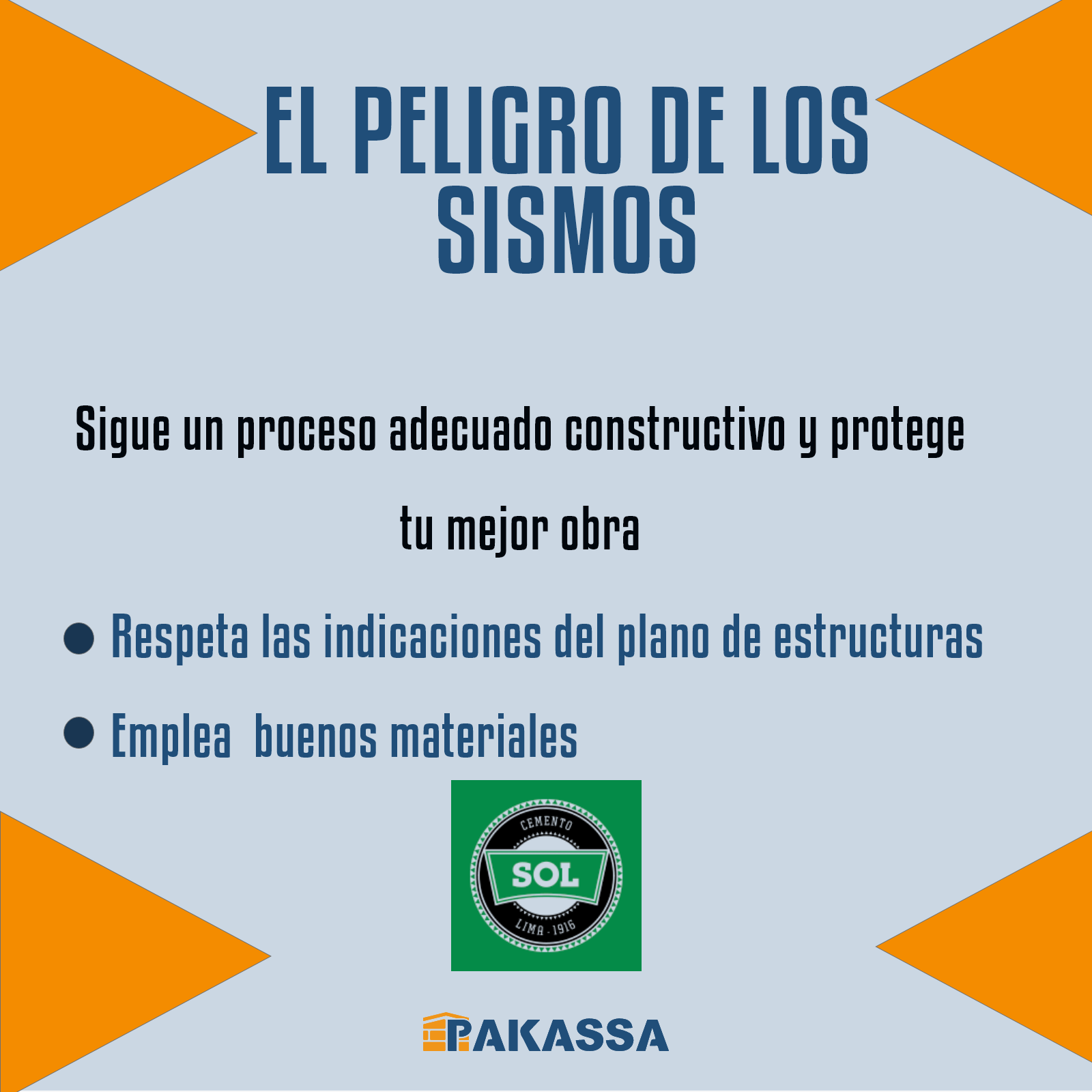 PAKASSA SRL - 🔸 Un sismo puede ocurrir en cualquier momento, protege tu ...