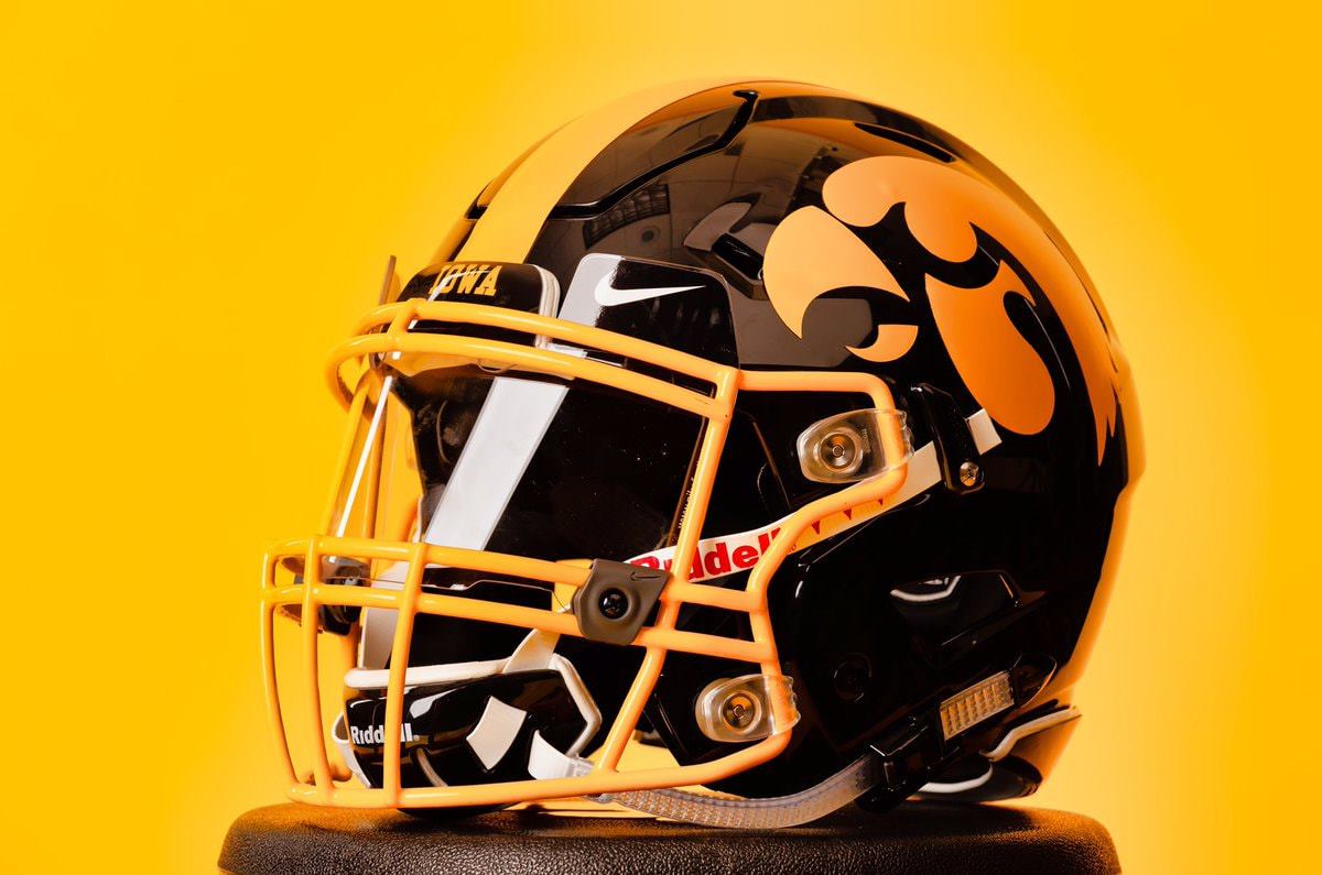 black football helmet with yellow face mask Green Bay Gold Blank Riddell Revolution Speed Mini (Decorative Mini Helmet - NOT Wearable college Authentic Speed Full Size Football Helmet Schutt Vengeance A11 Youth Football